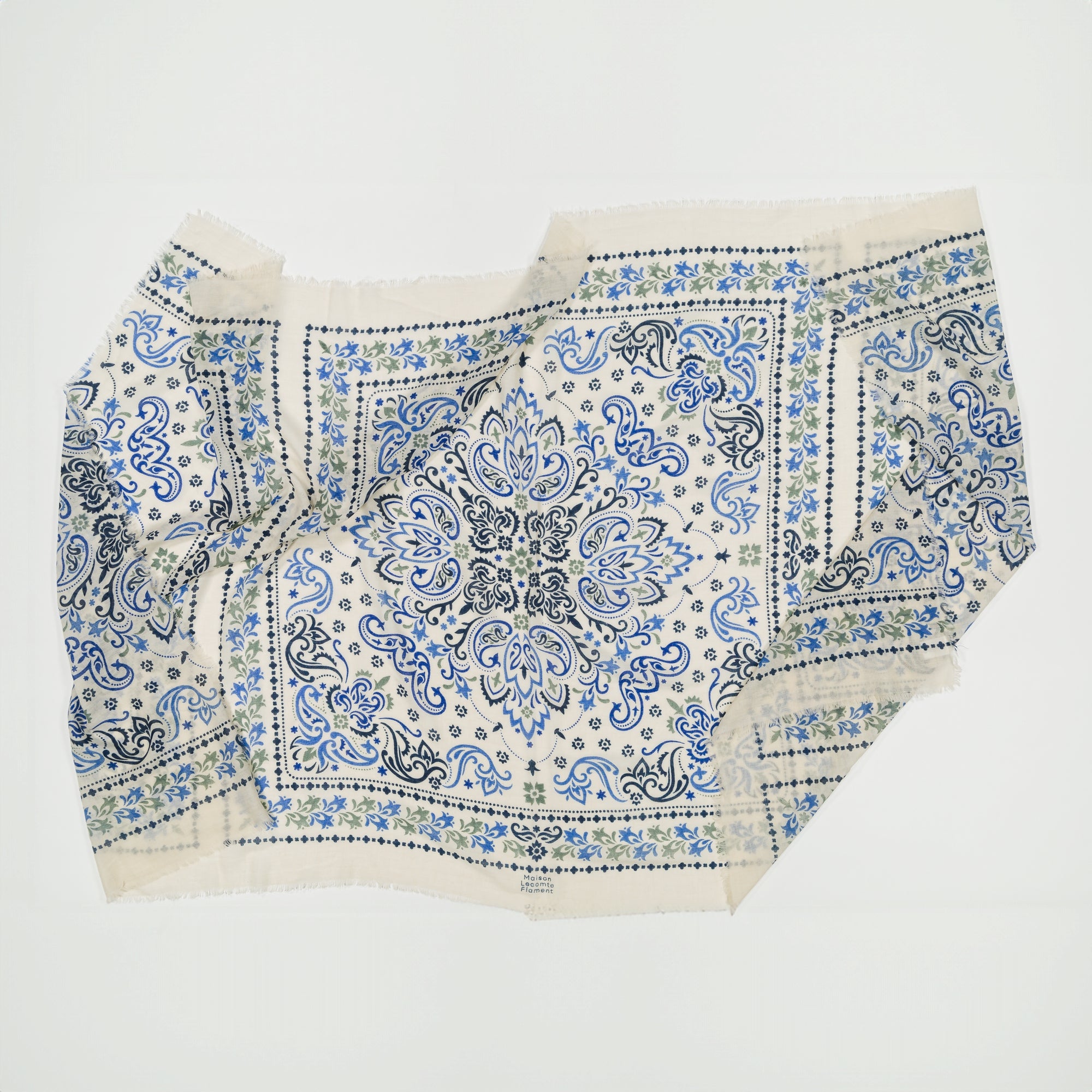 Large bandana scarf Lisboa blue cash