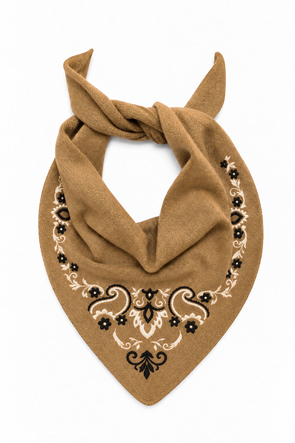 Triangle Mérinos Bandana Camel