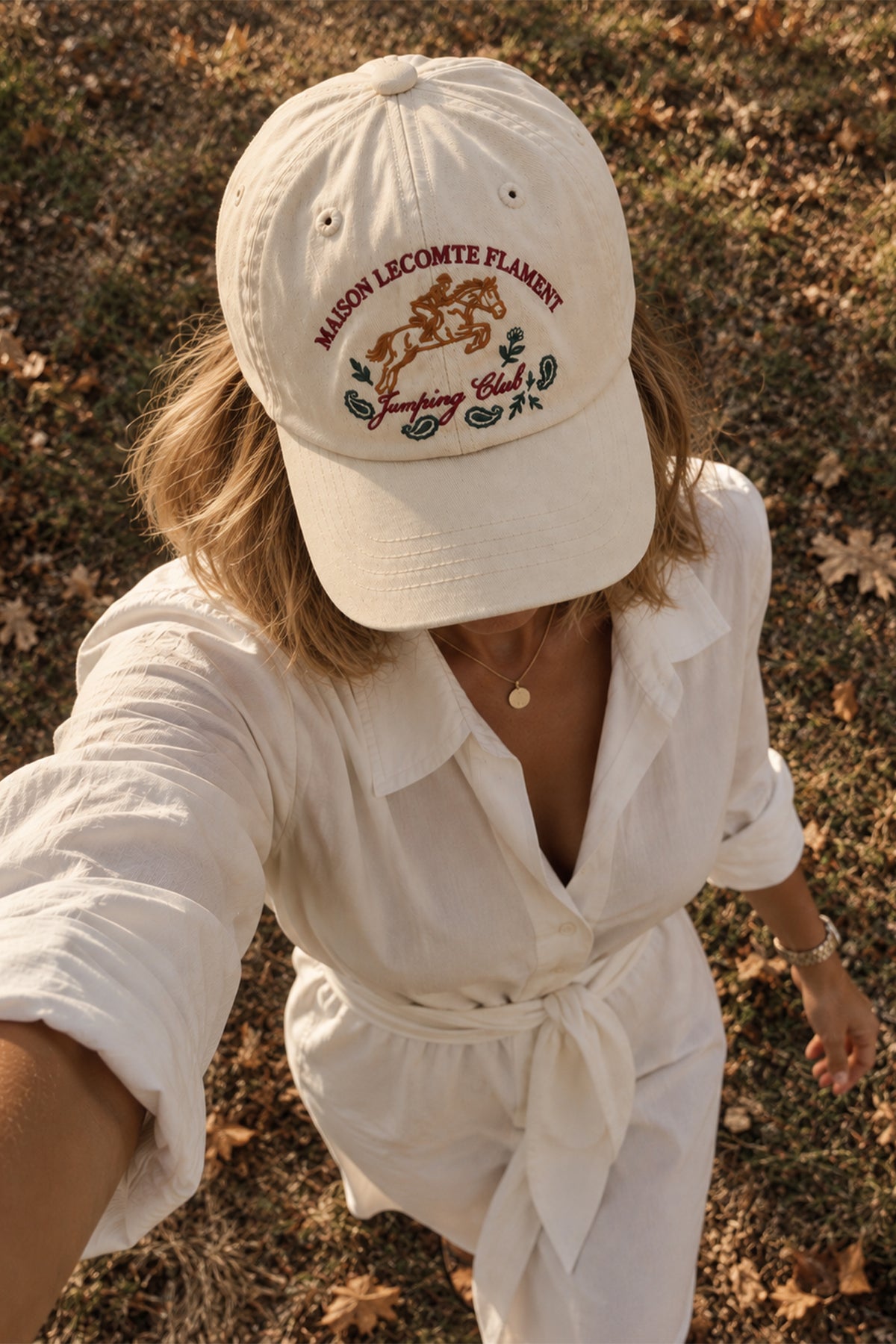 Jumping Club Beige Cap