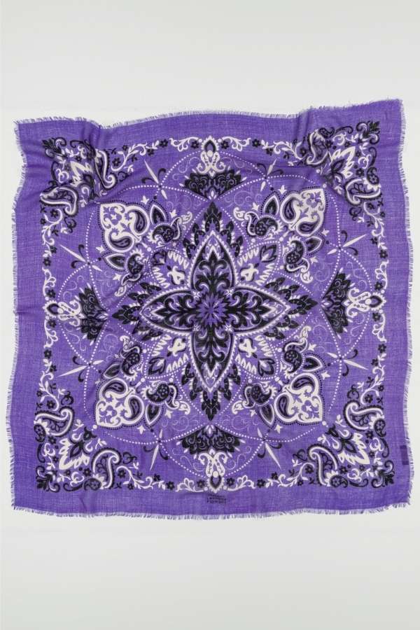 Purple bandana scarf LS