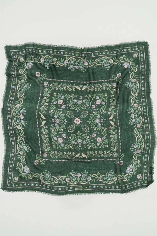 Scarf Secret garden Kaki LS