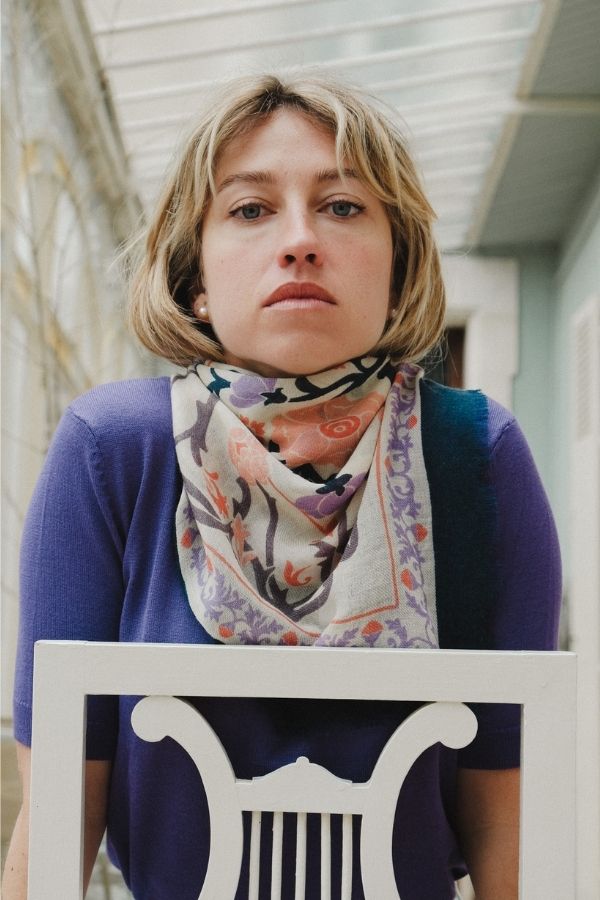 Foulard Marie-Antoinette Lilas LS