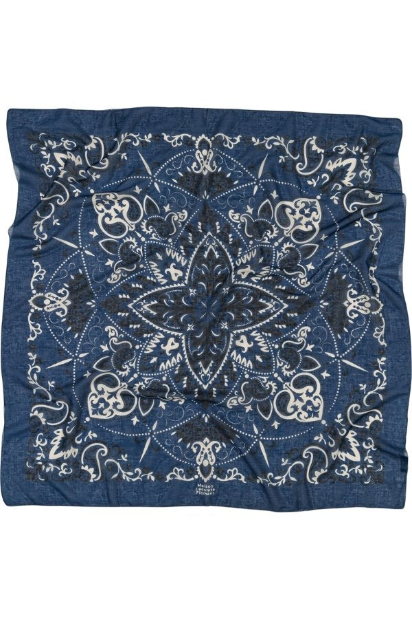 Foulard bandana navy coton