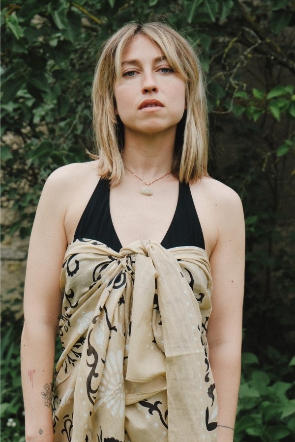 Sarong Scarf – Crustaceans Latte