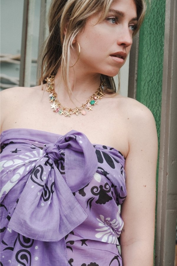 Sarong Scarf – Crustaceans Lilac