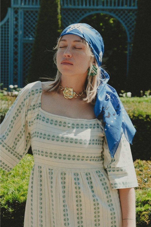 Riviera cotton bandana scarf