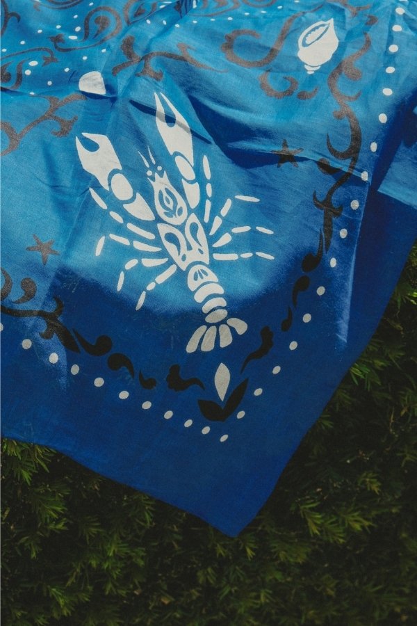 Riviera cotton bandana scarf