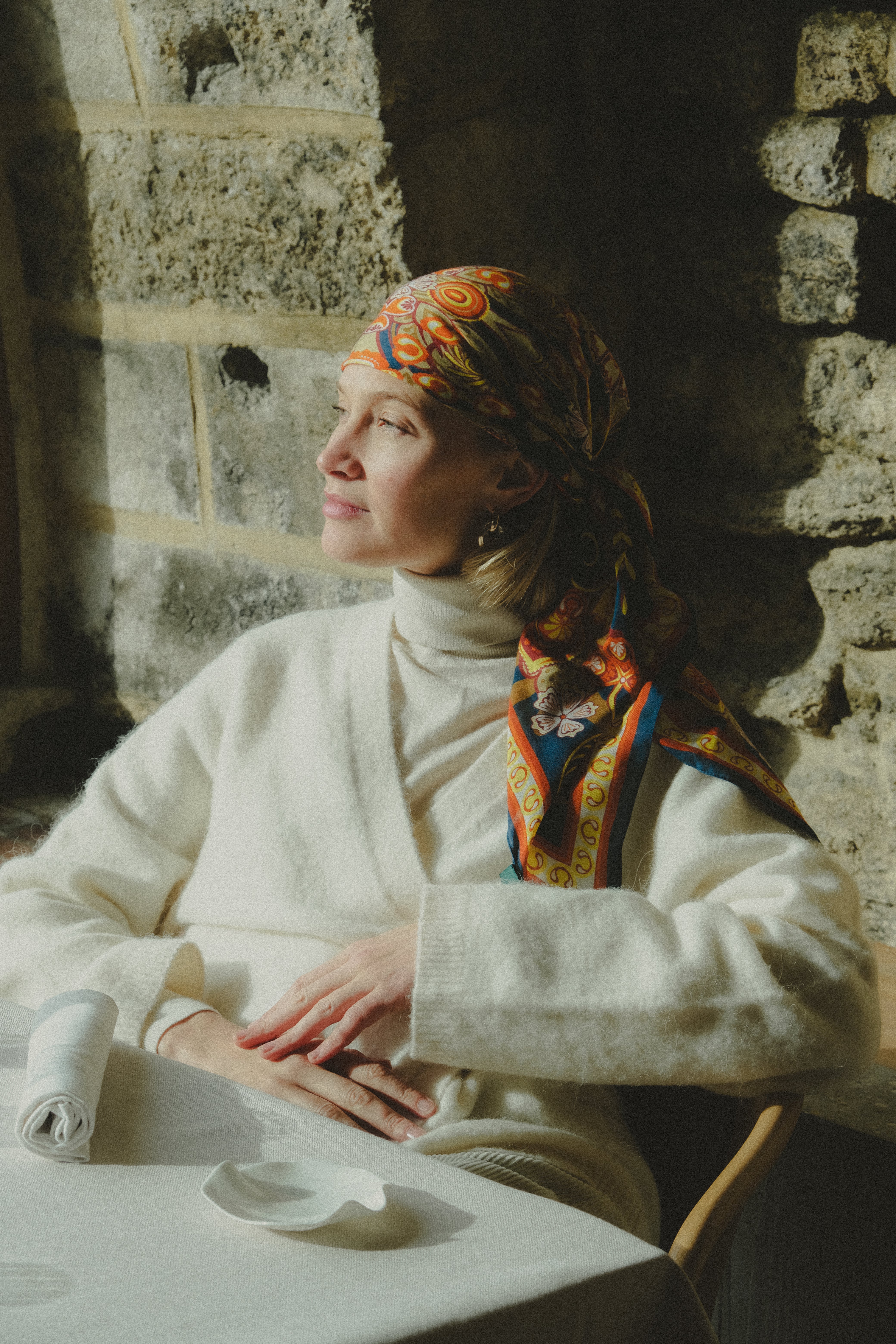 Foulard Volcanique Orange MS