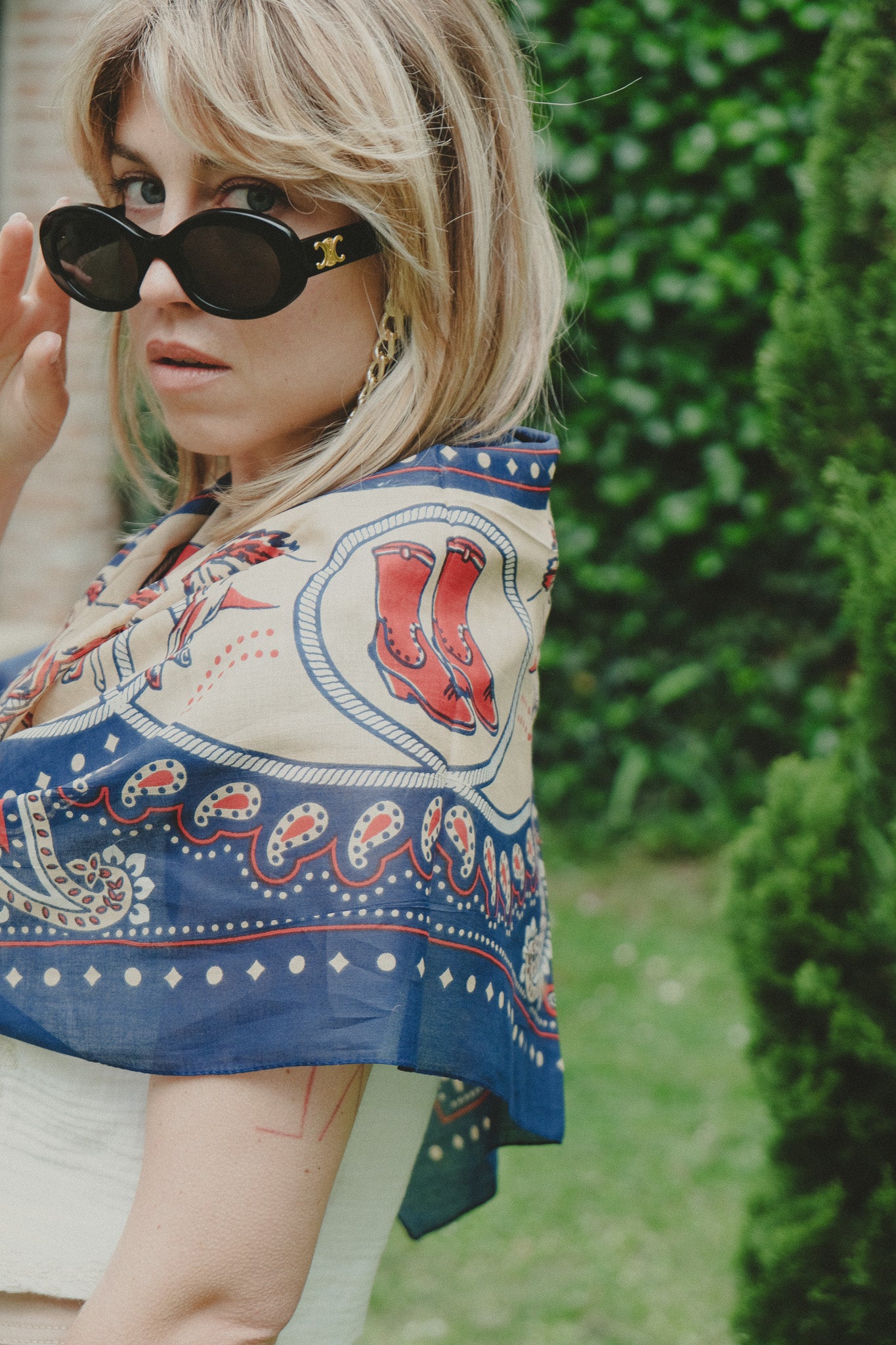 Rodeo navy cotton