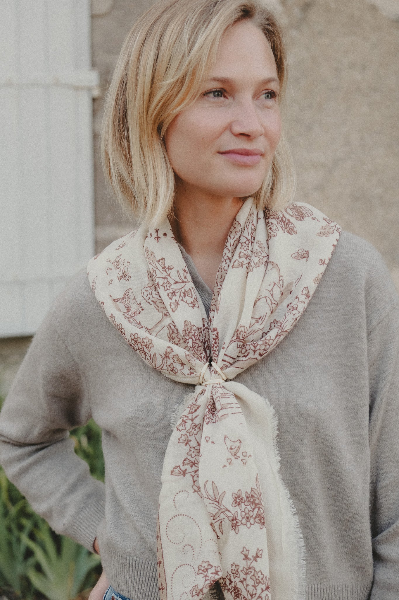 Toile de Jouy camel LS