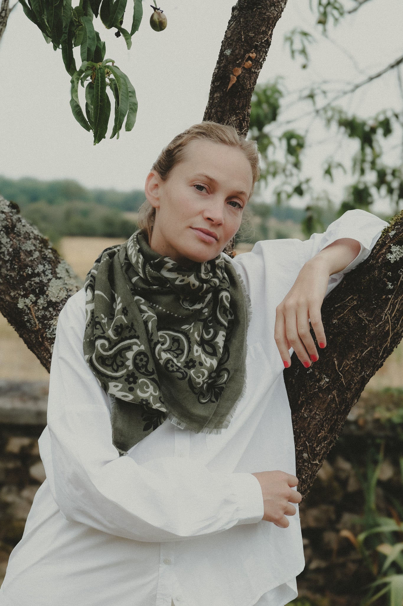 Khaki Cash bandana scarf