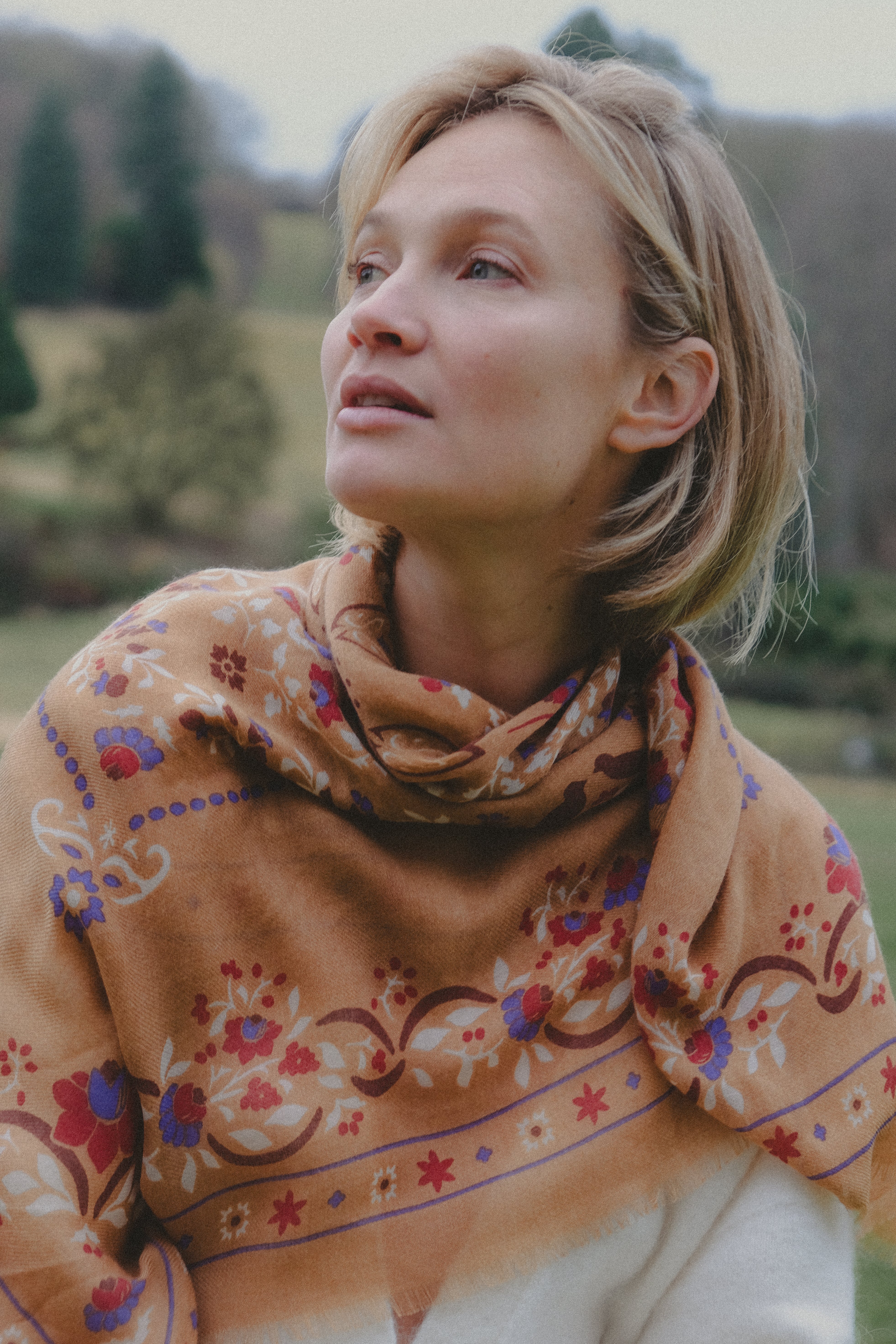 Foulard Secret garden Camel LS