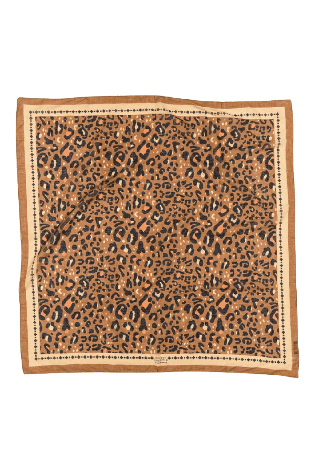 Foulard Léo camel coton
