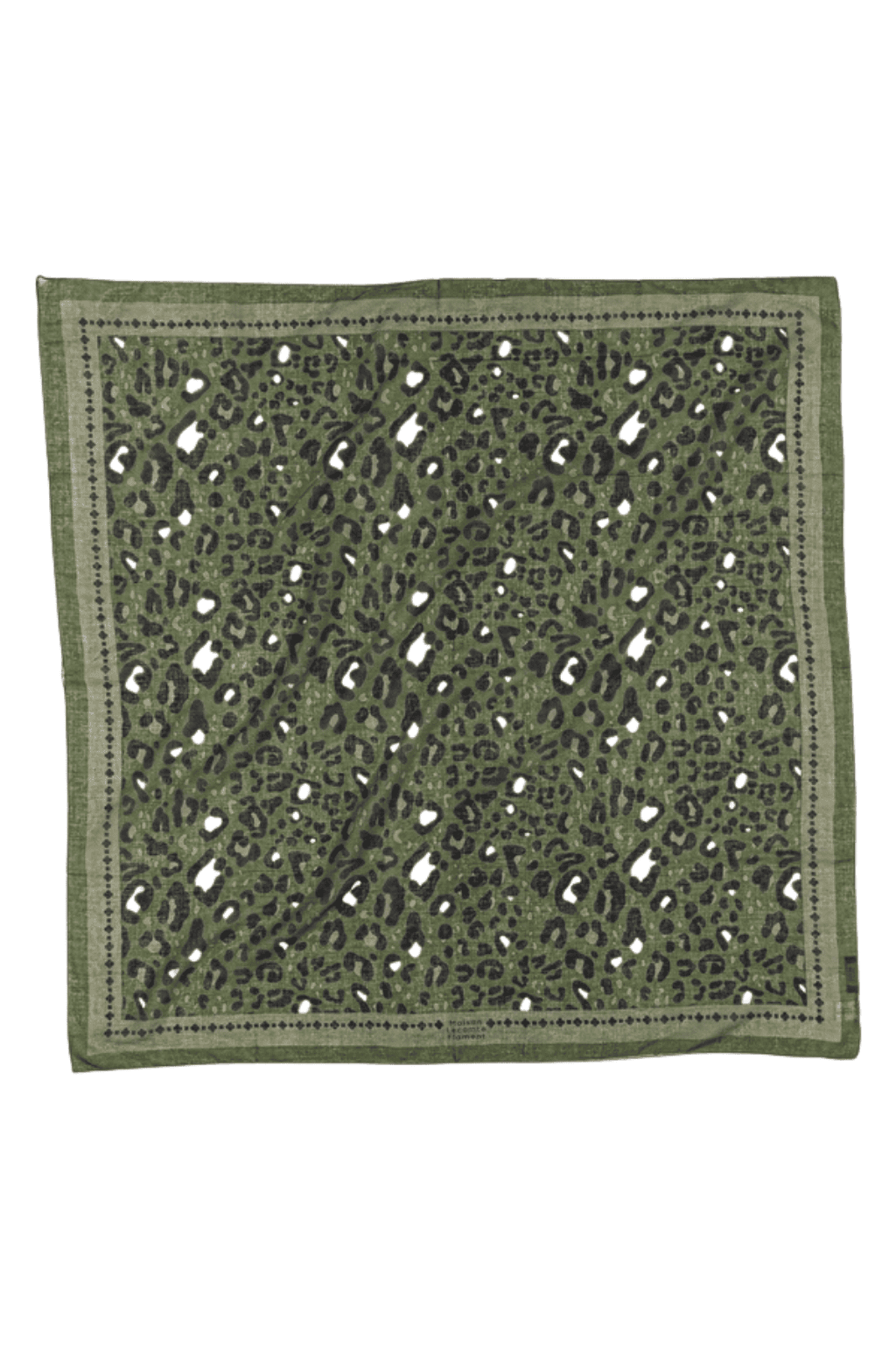 Foulard Léo vert coton
