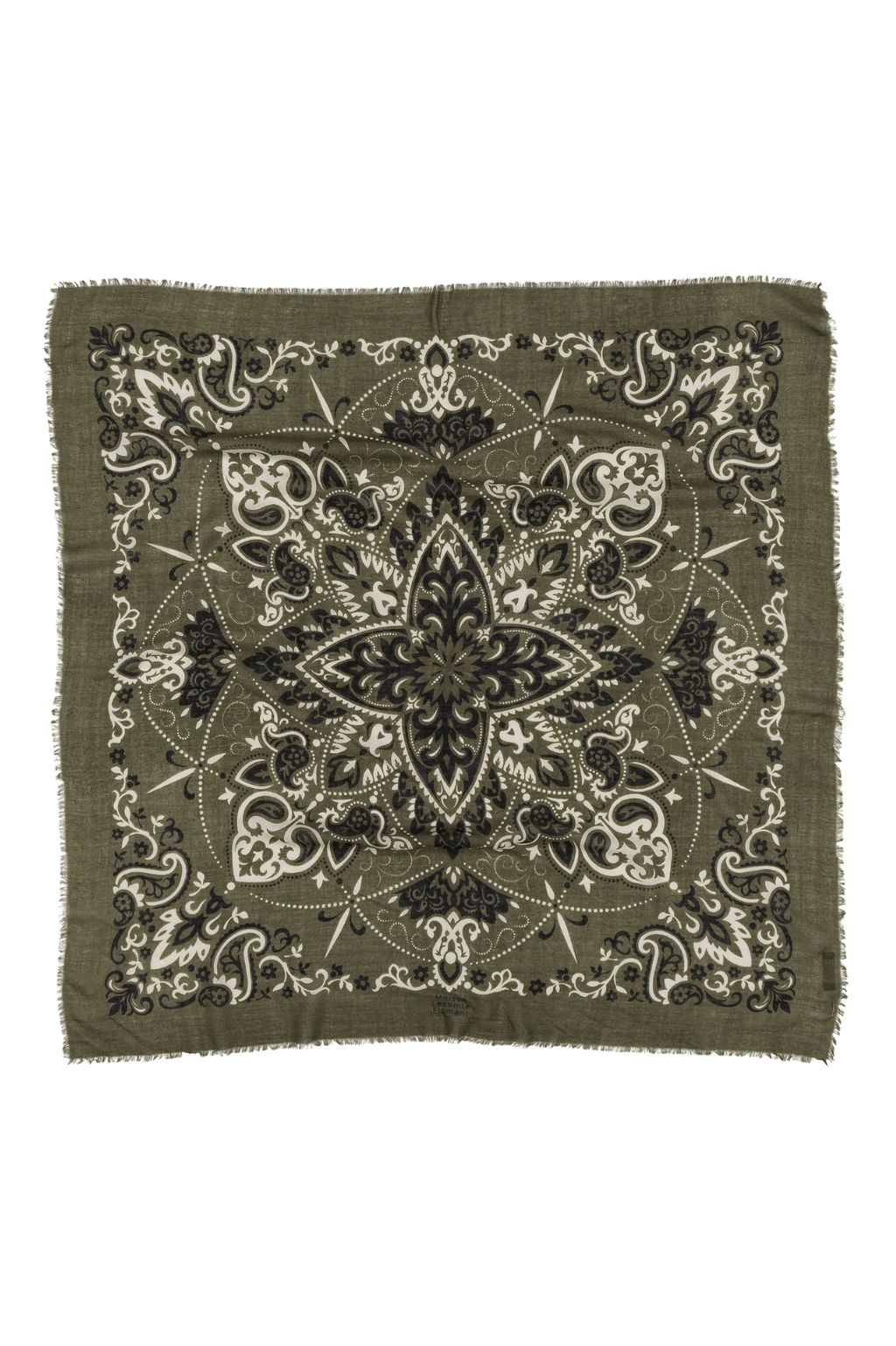 Khaki Cash bandana scarf