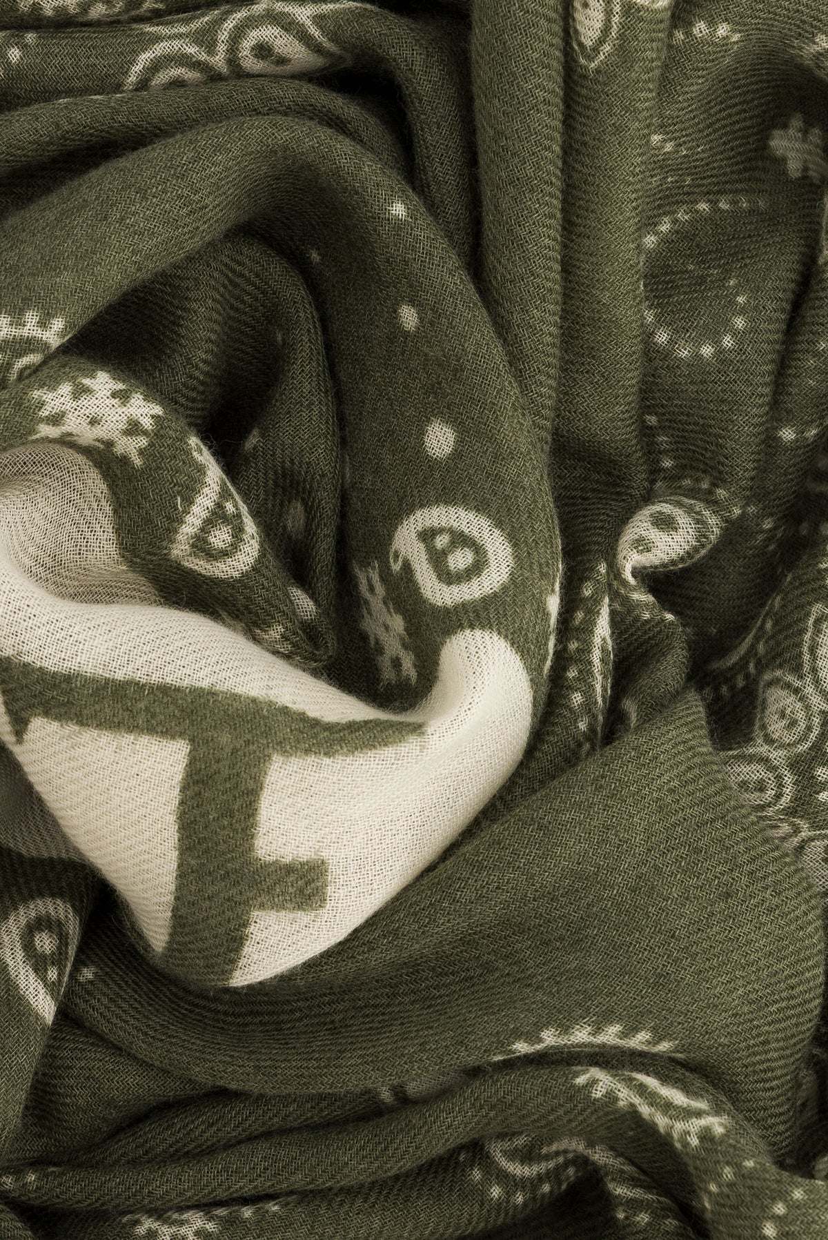 Bandana Flocon Khaki scarf