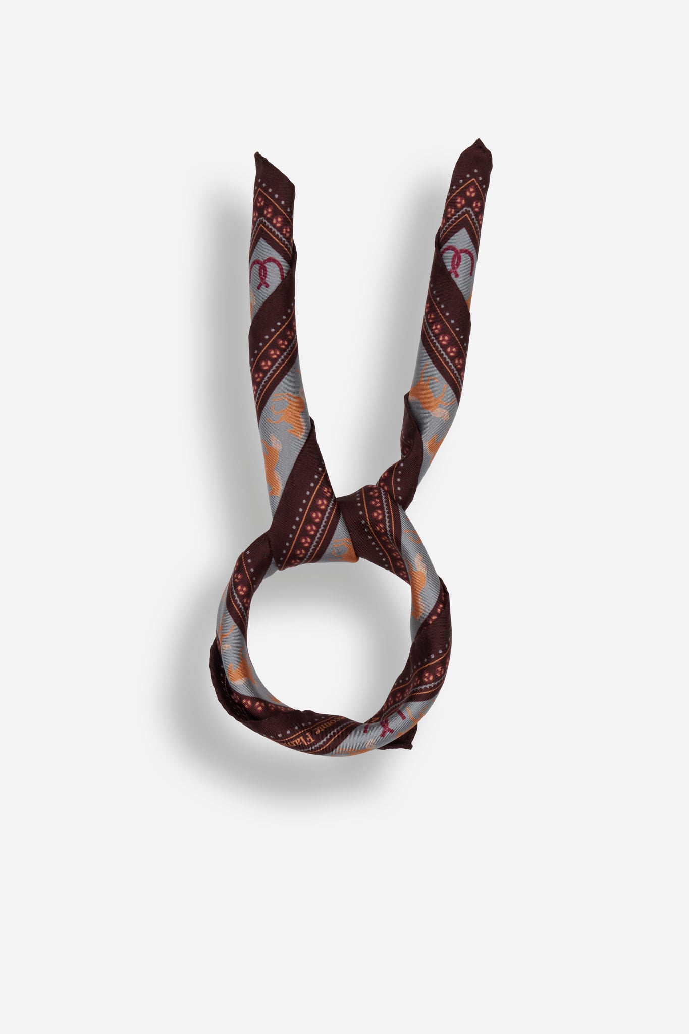 Small Equestrian Cabernet Silk