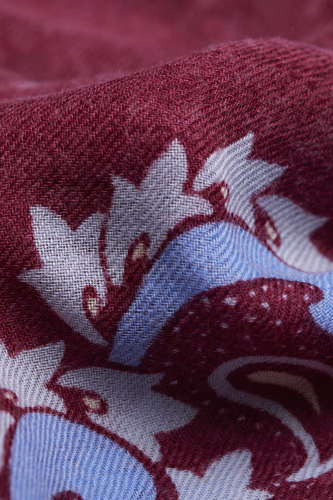Bandana Flowers Burgundy WC