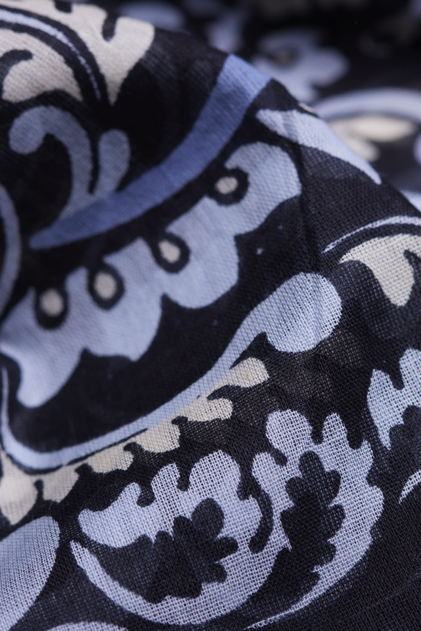 Bandana Flowers Black coton