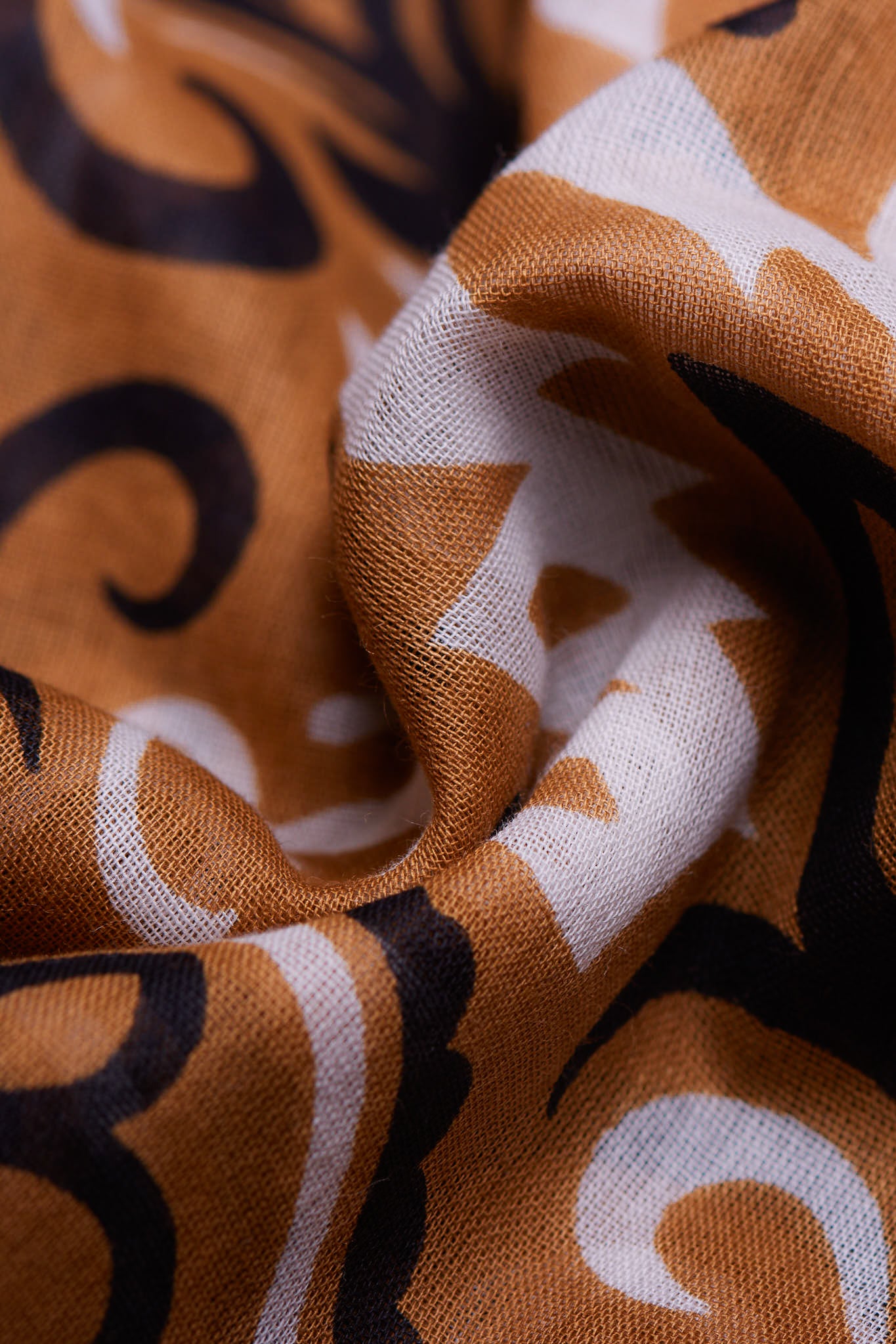 Foulard bandana camel coton