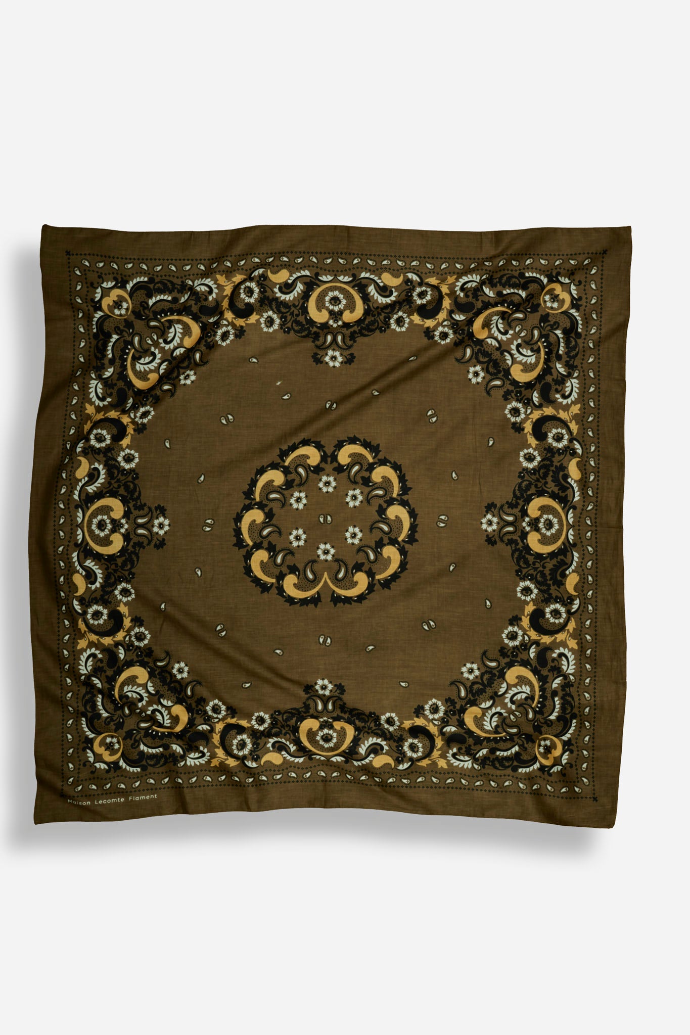 Bandana Flowers Army coton