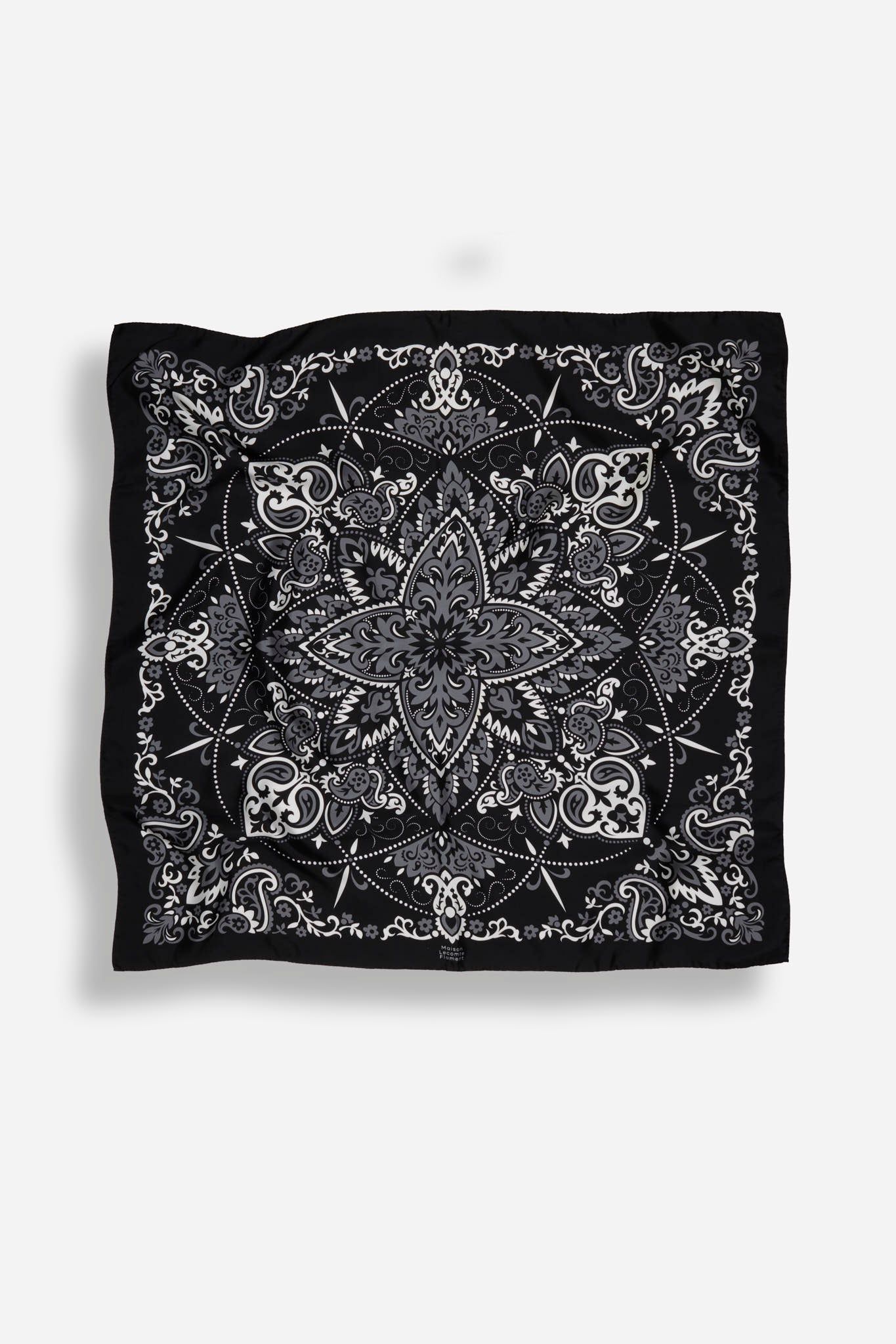 Bandana noir silk