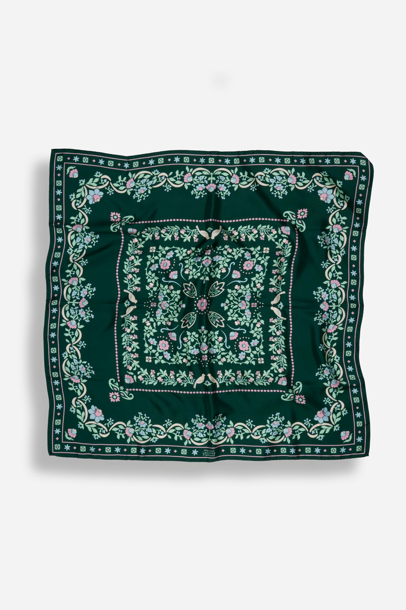 Secret garden vert silk