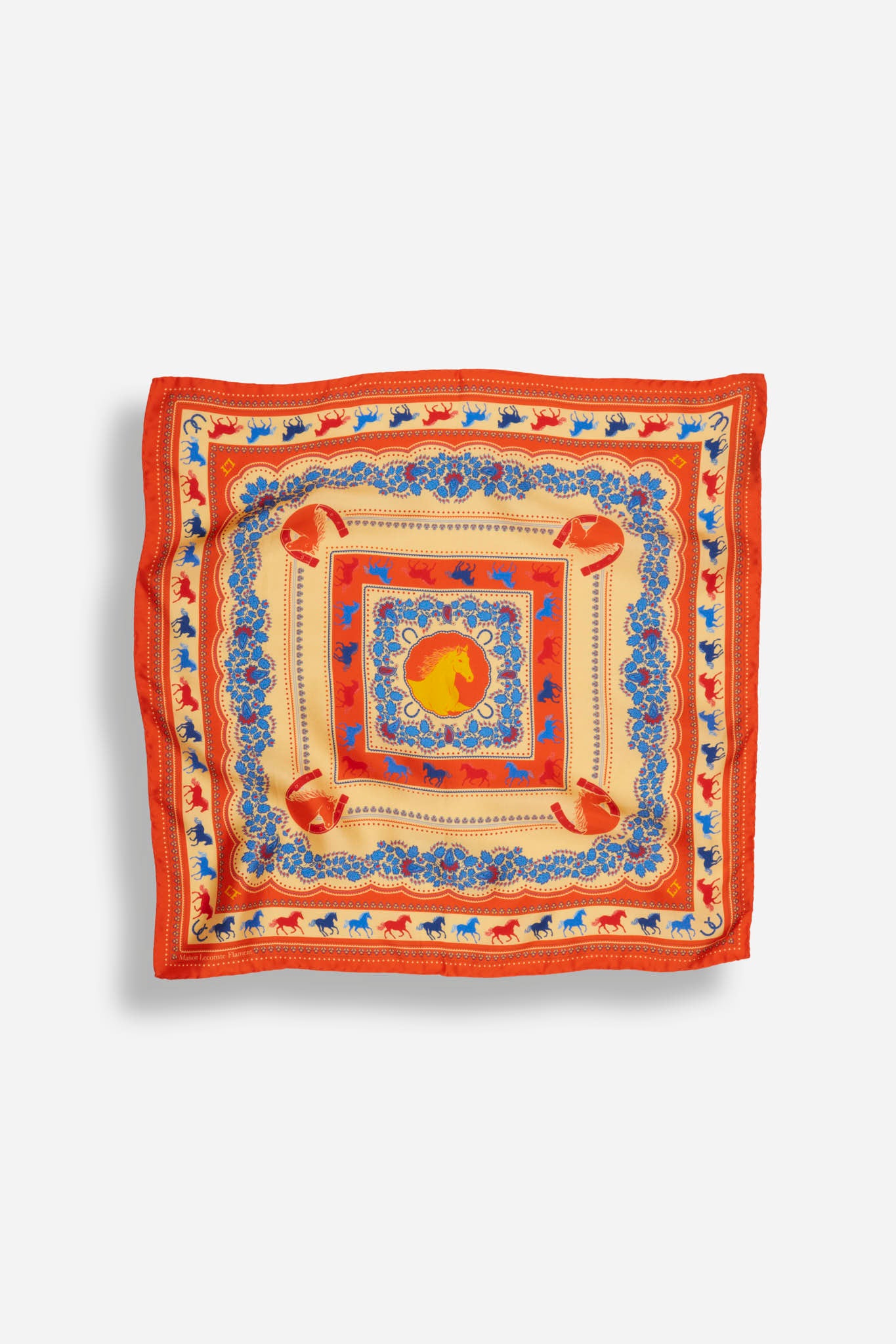 Small Equestrian Sanguine Silk