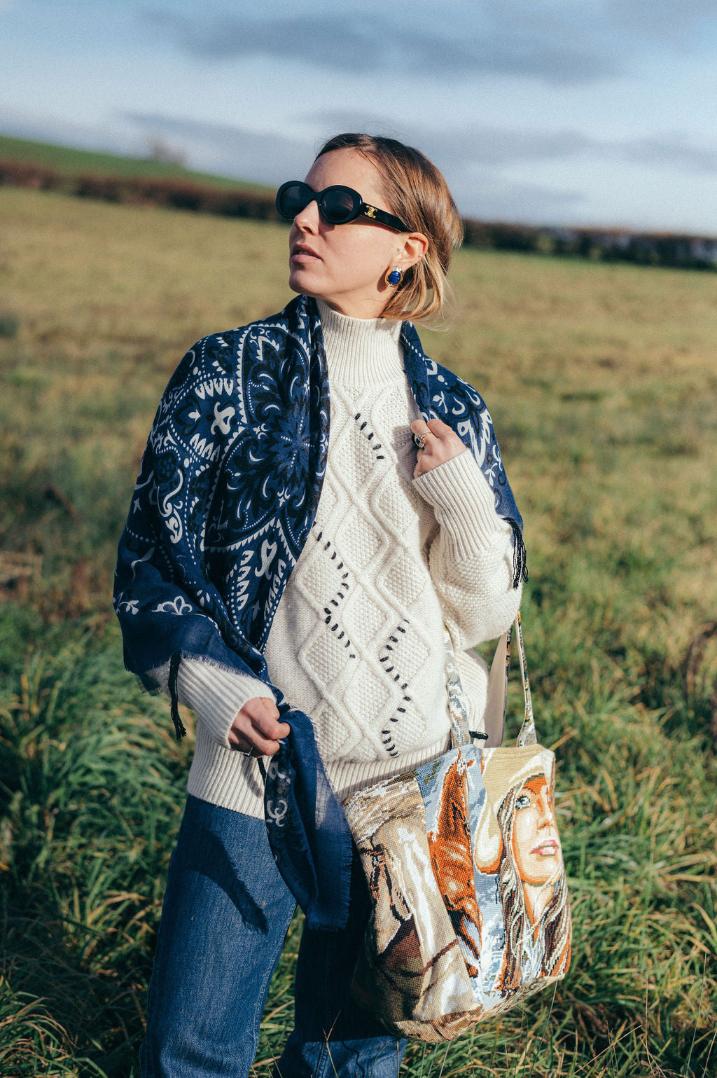 Foulard bandana Navy Cash