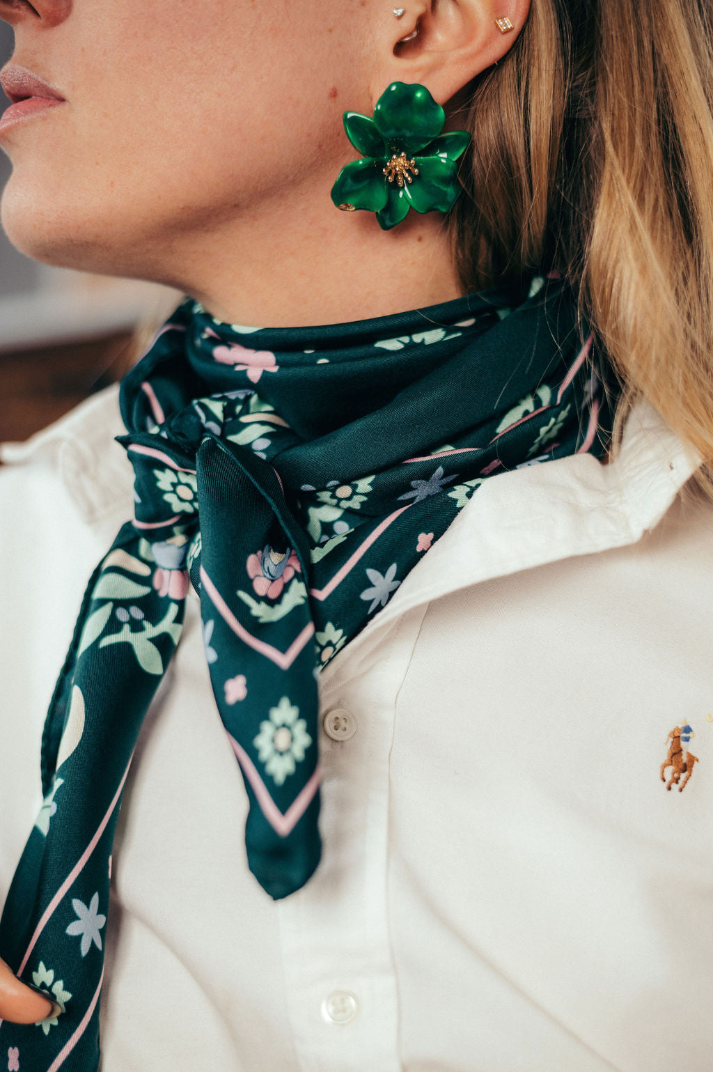 Secret garden vert silk