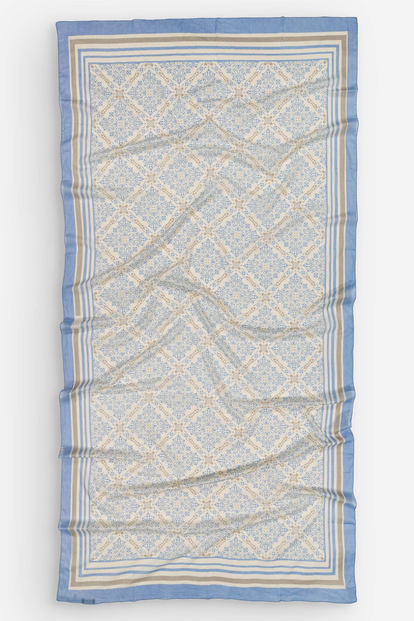 Large Azulejos Sky Pareo cotton