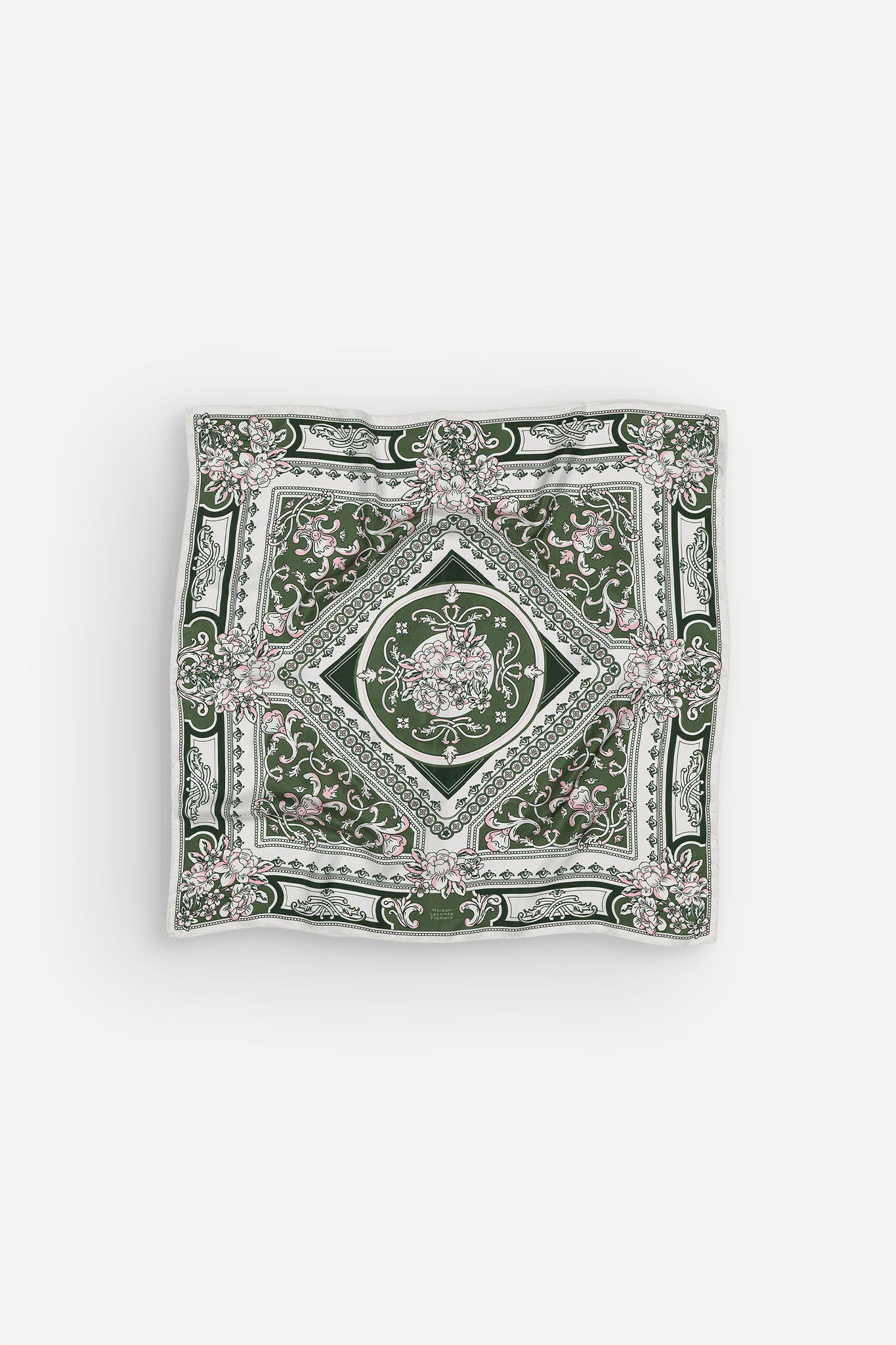 Mosaic Lichen Green Silk