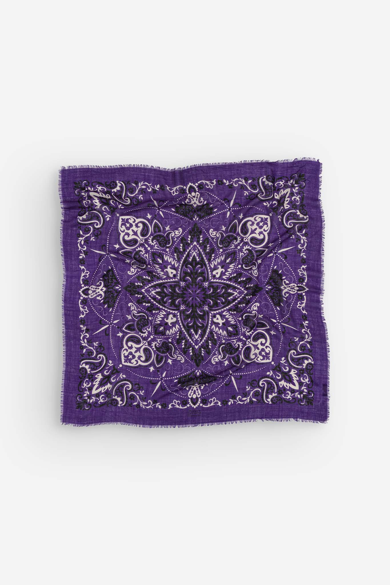 Indigo Purple bandana scarf WS