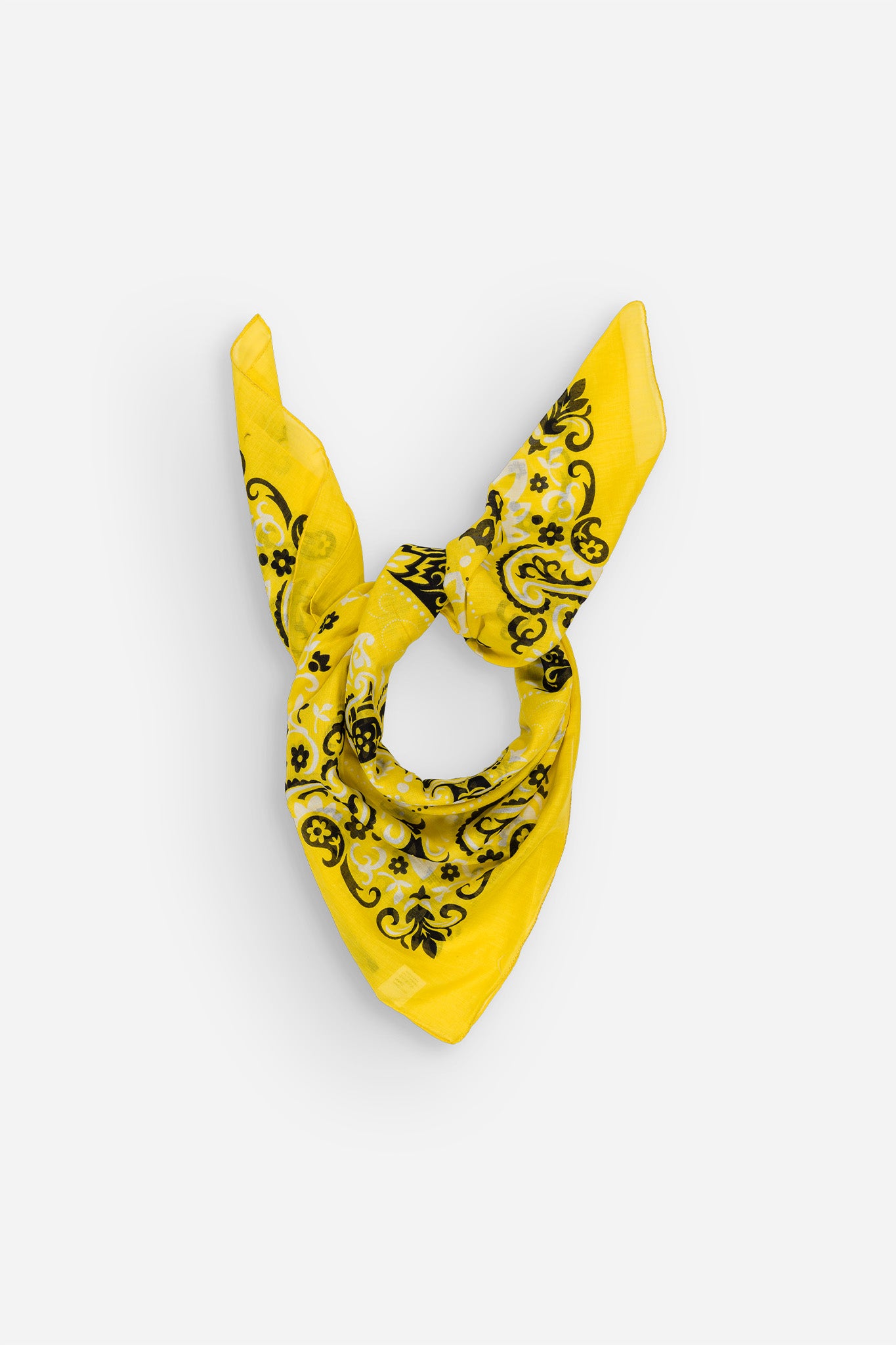 Large khaki cotton bandana scarf