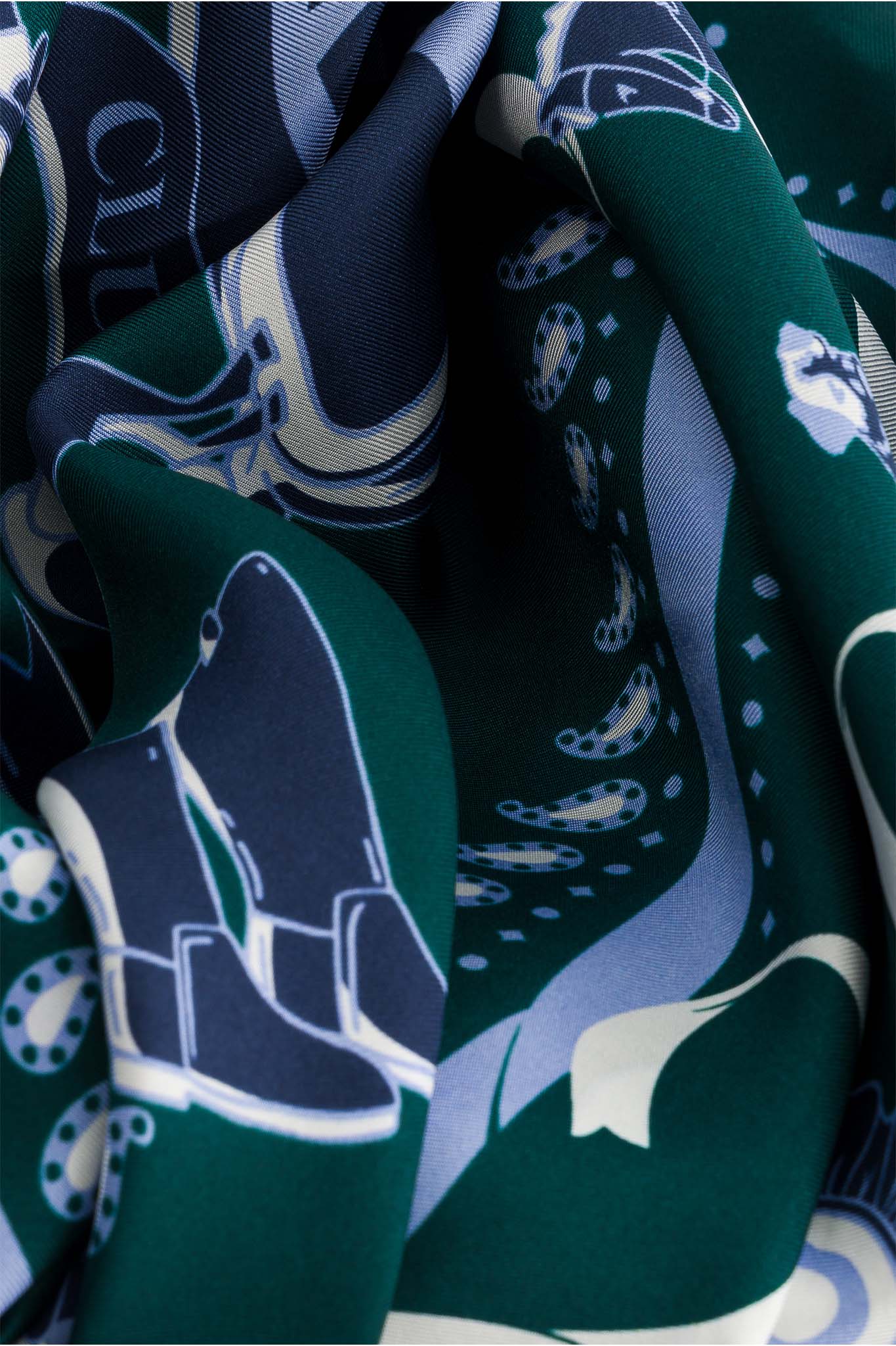 Jumping British Green Silk