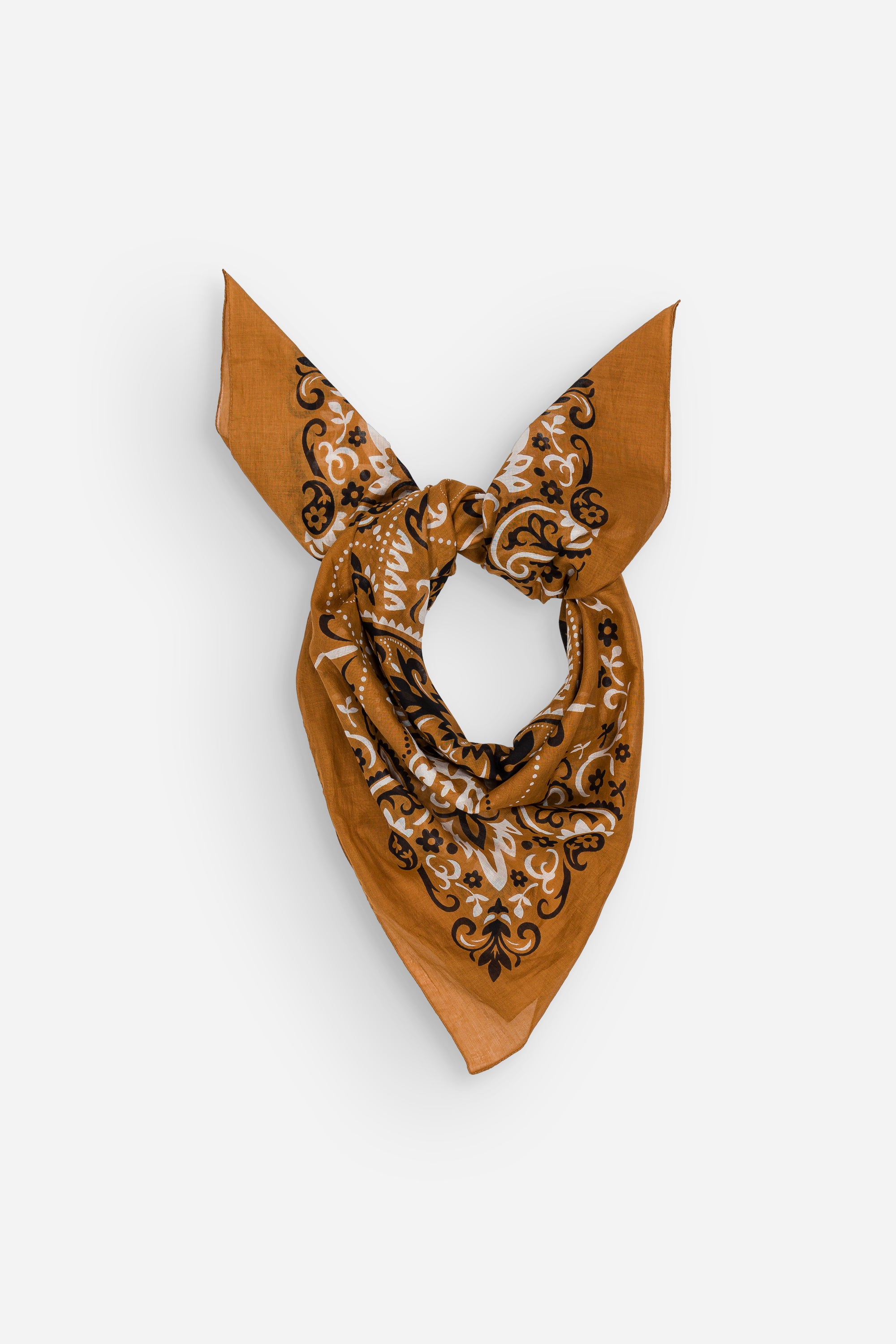 Foulard bandana camel coton