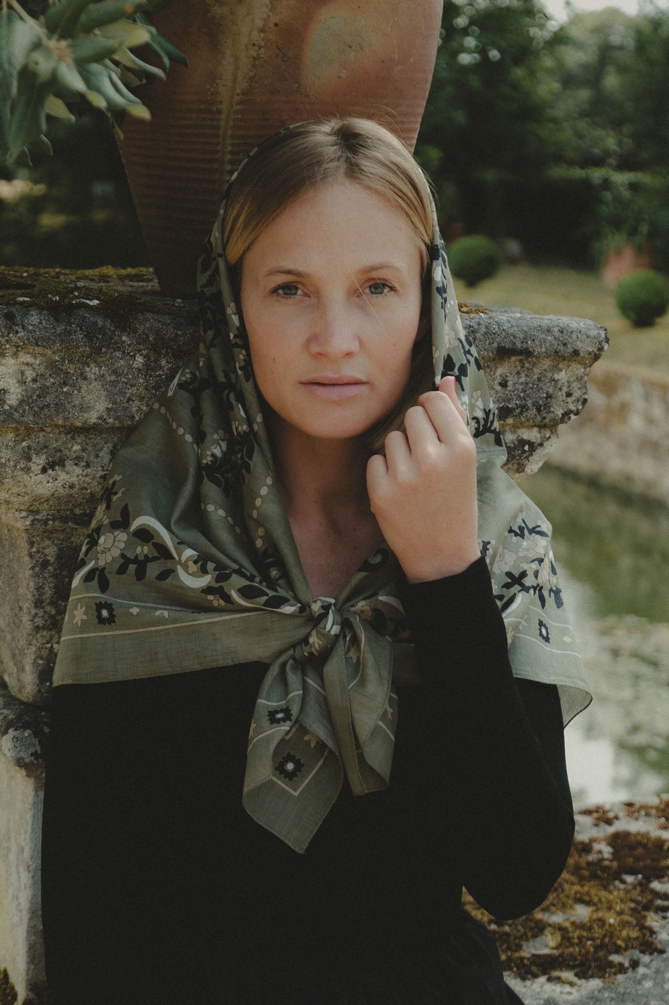 Secret garden Olive coton