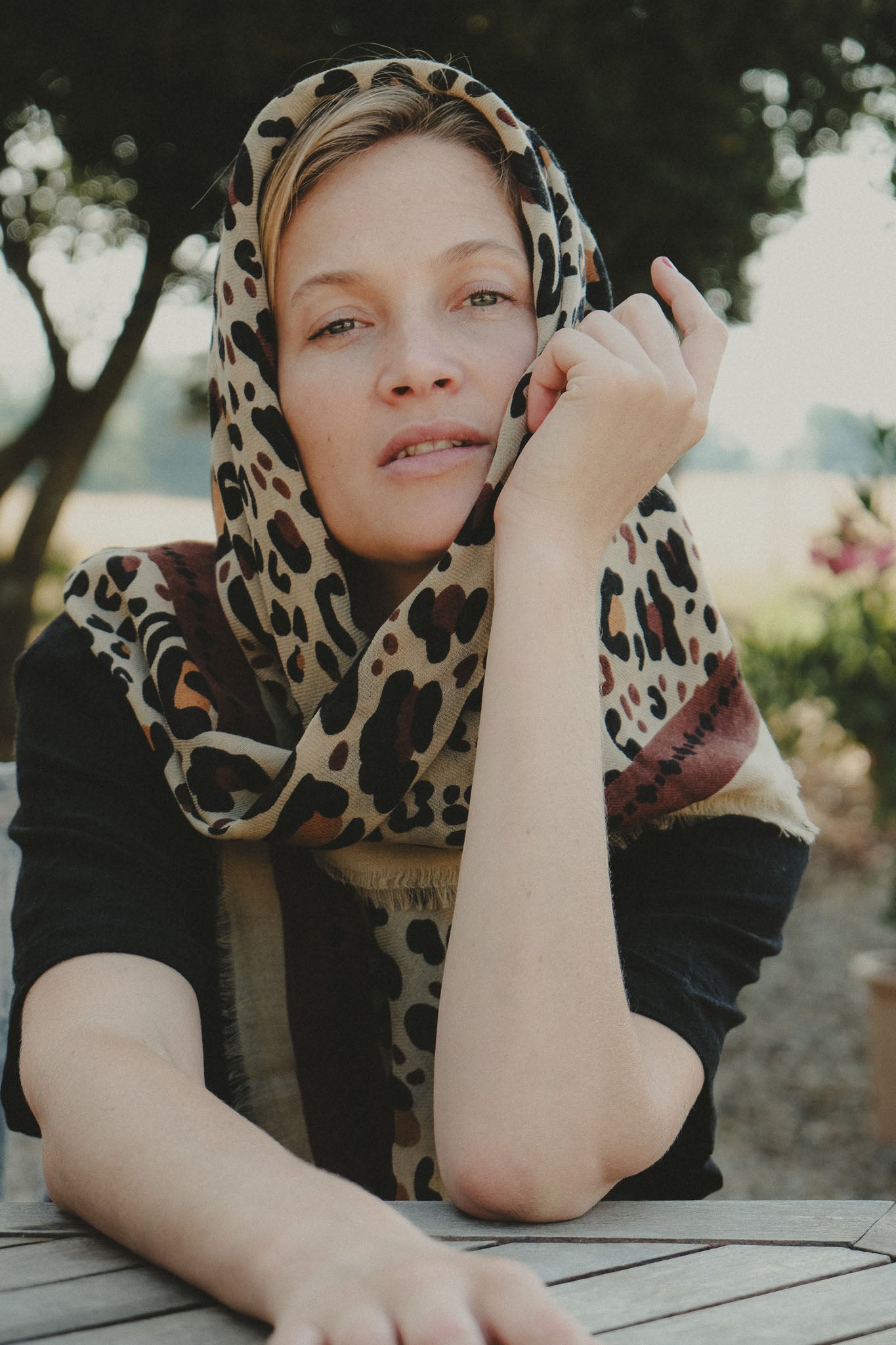 Foulard Léo Beige Chocolate LS