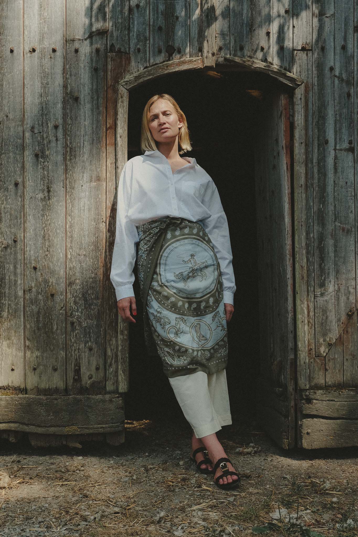 Pareo Rodeo Olive cotton