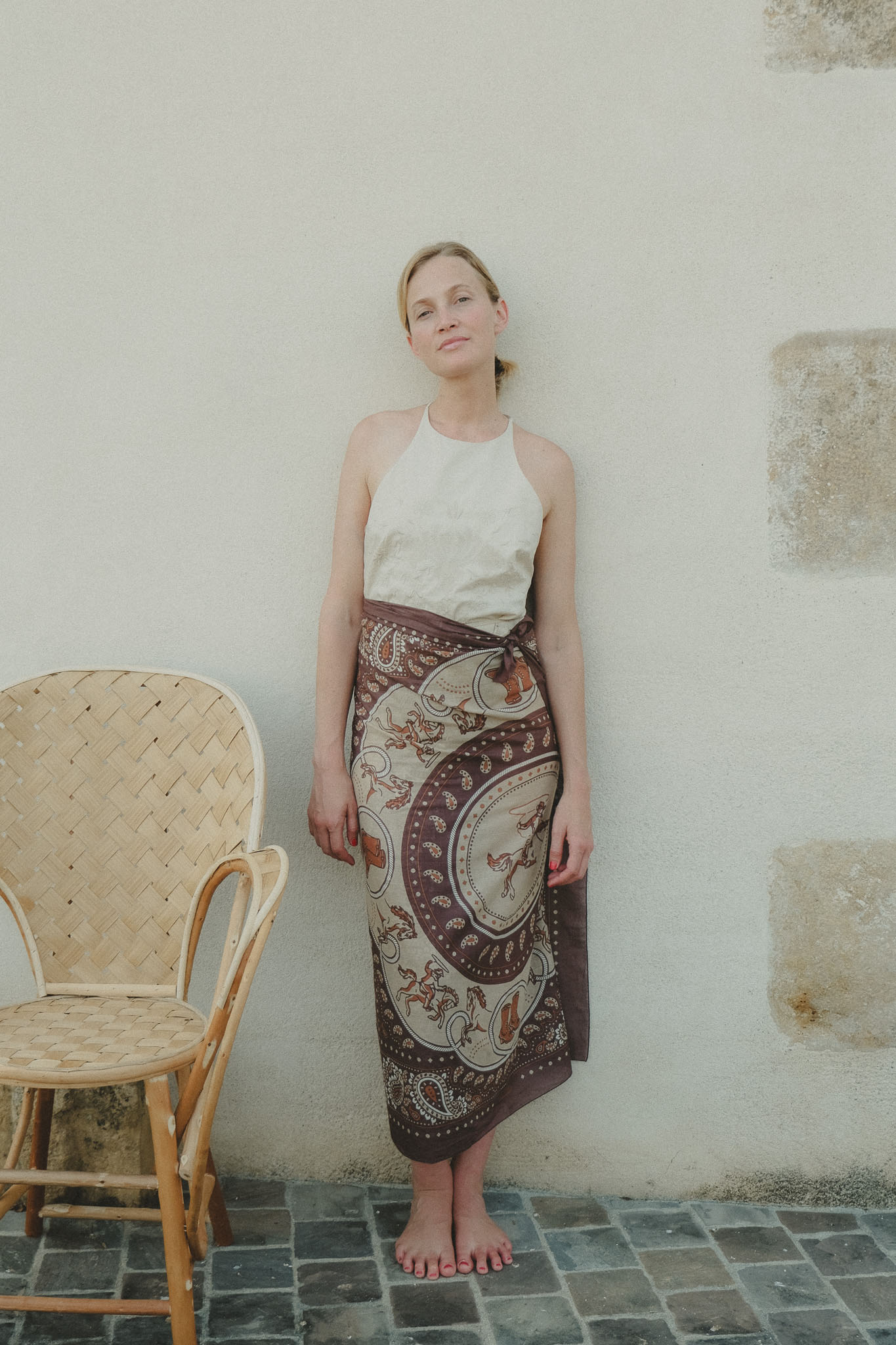 Pareo capuccino Rodeo cotton