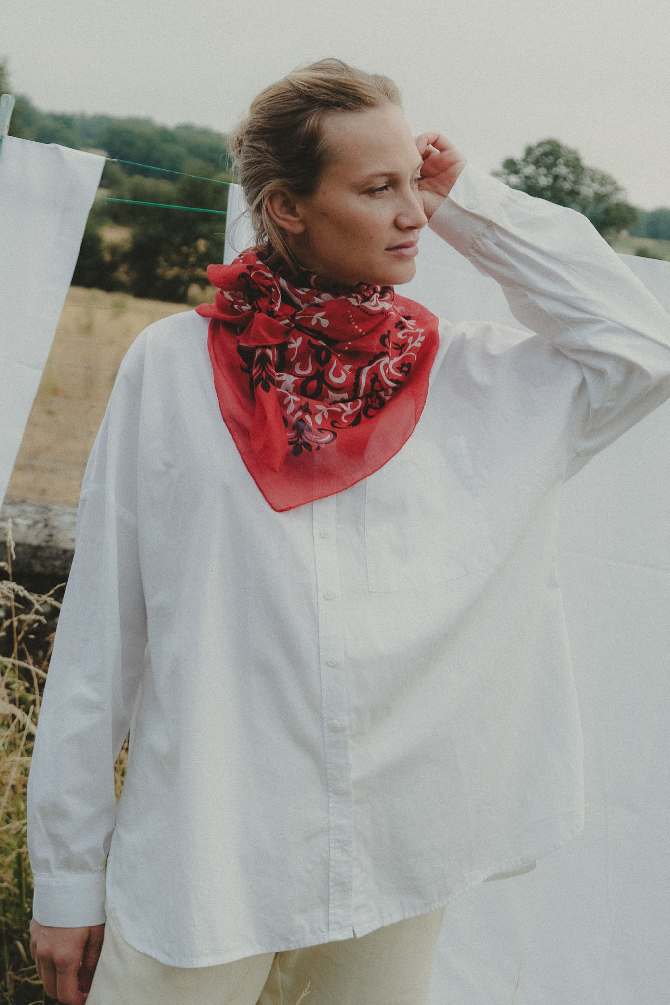 Foulard bandana Rouge coton