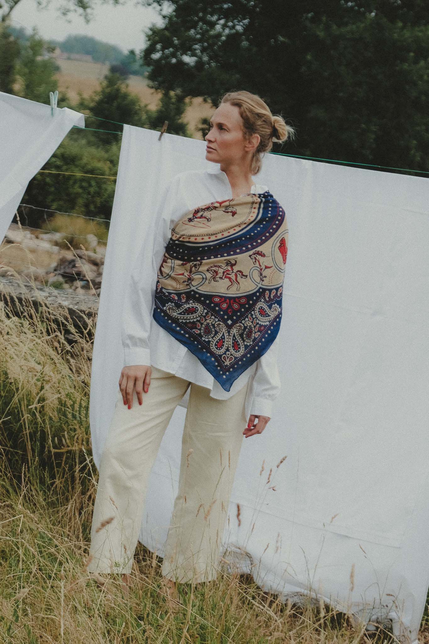 Pareo Rodeo Navy cotton