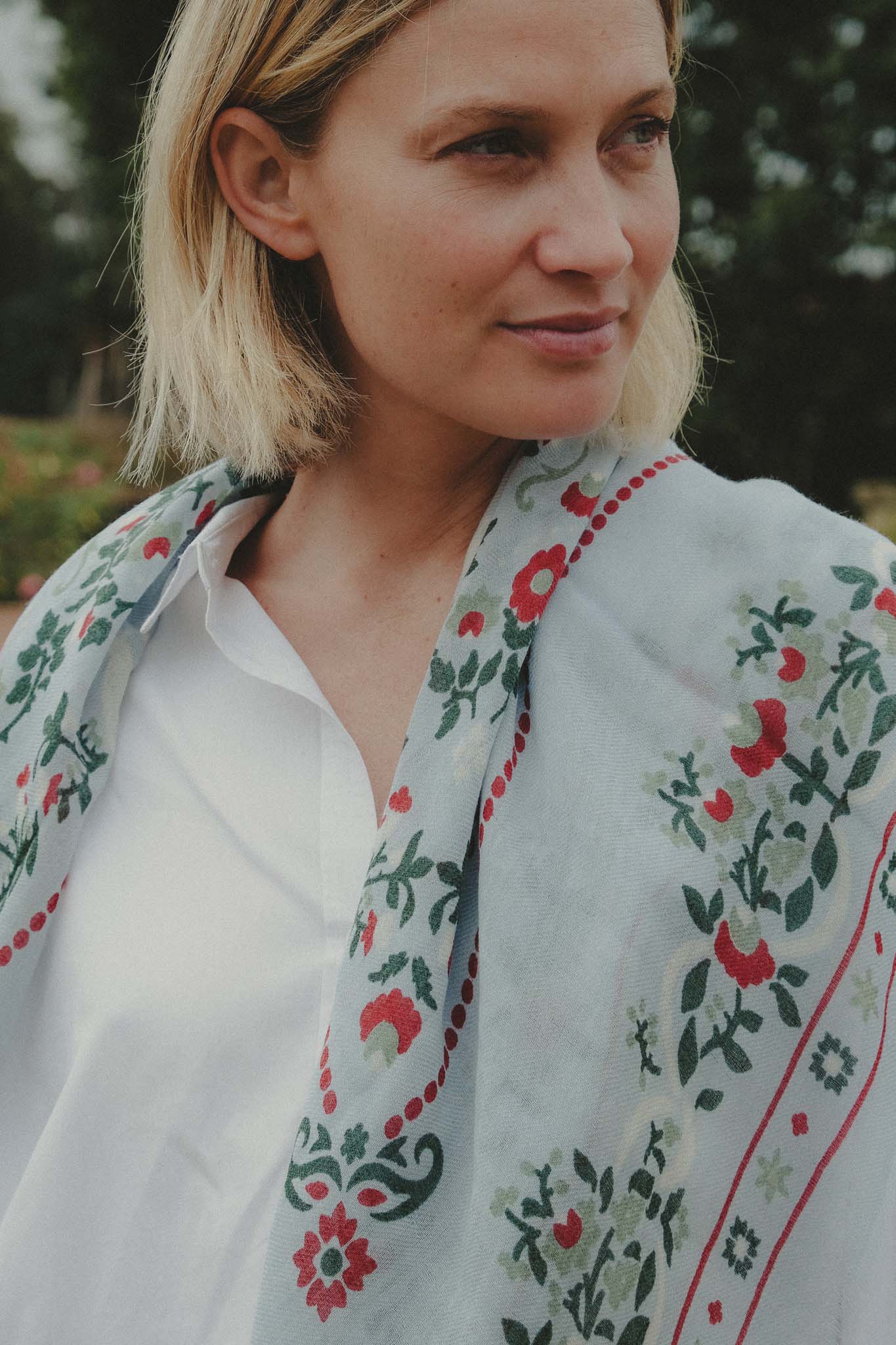 Scarf Secret garden ciel LS