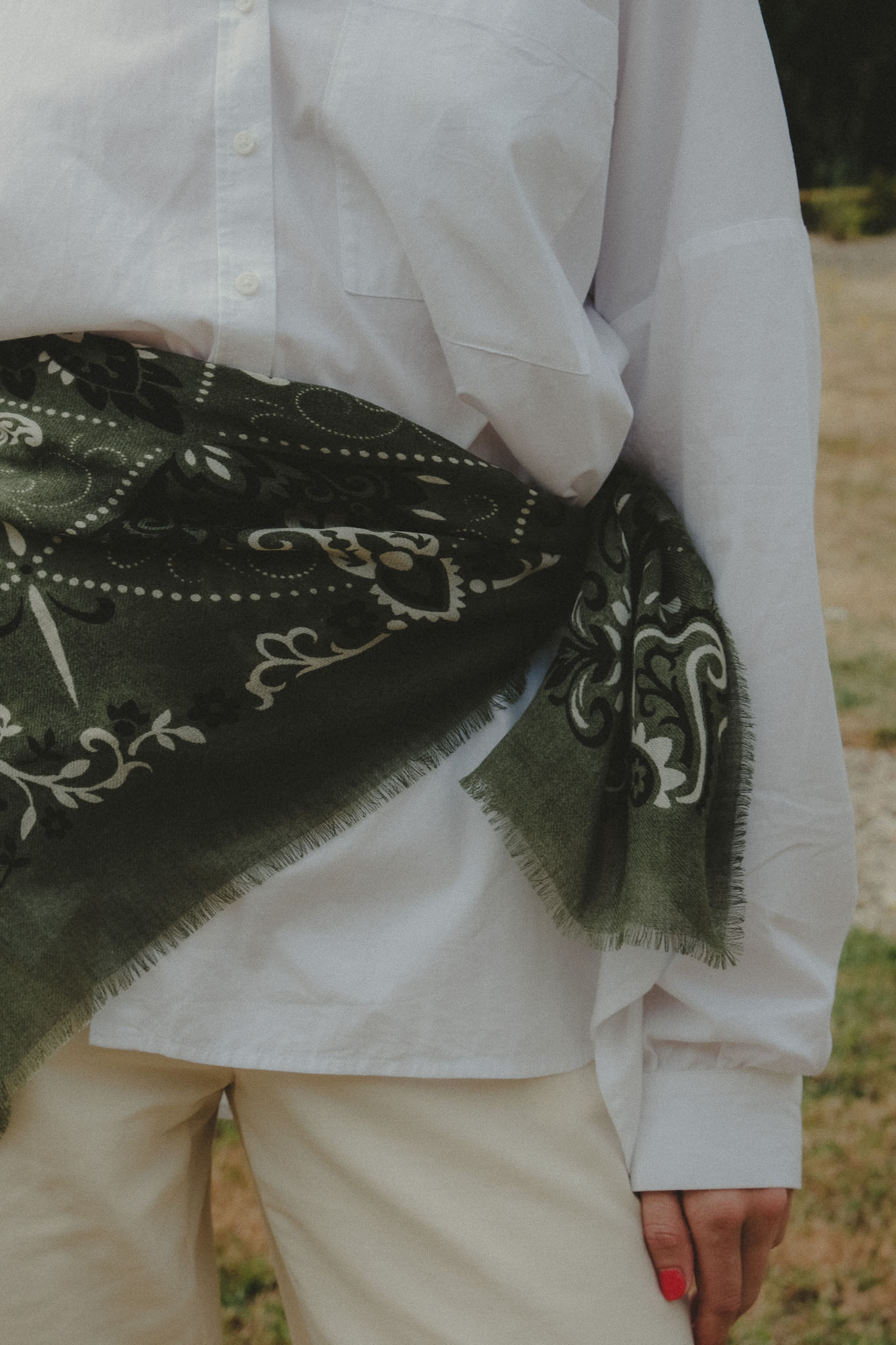 Foulard bandana kaki LS