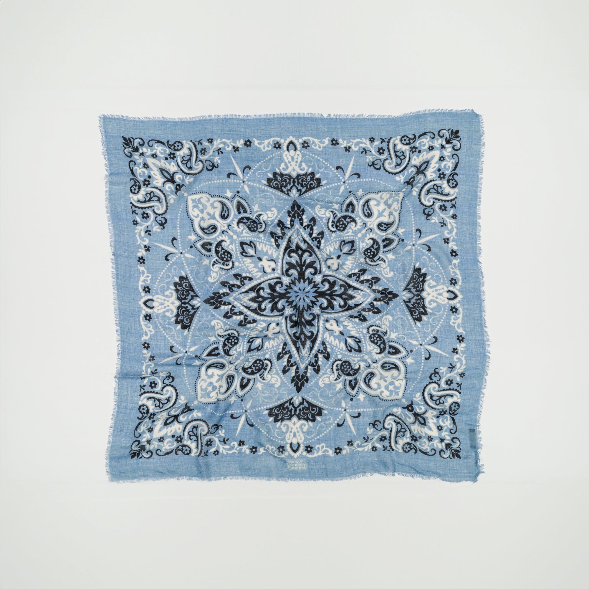 Foulard bandana bleu gris LS