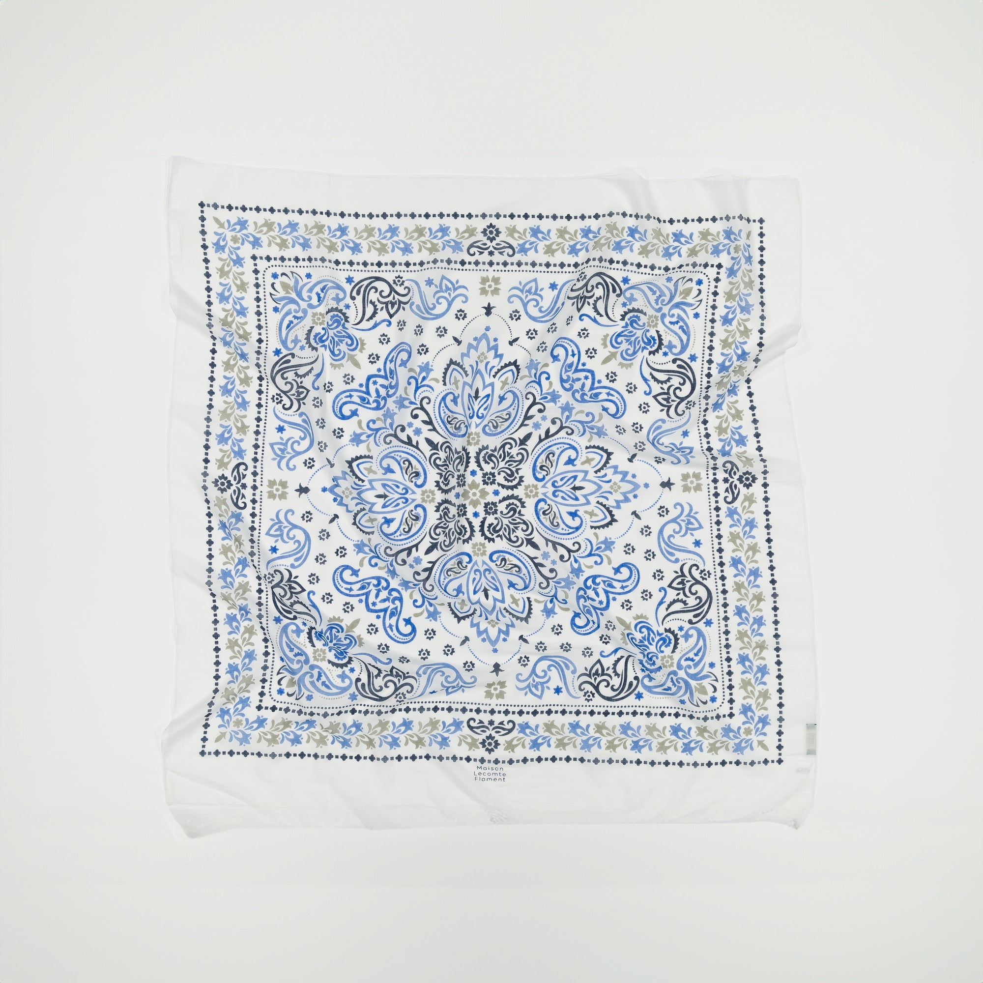 Large Foulard bandana Lisboa coton