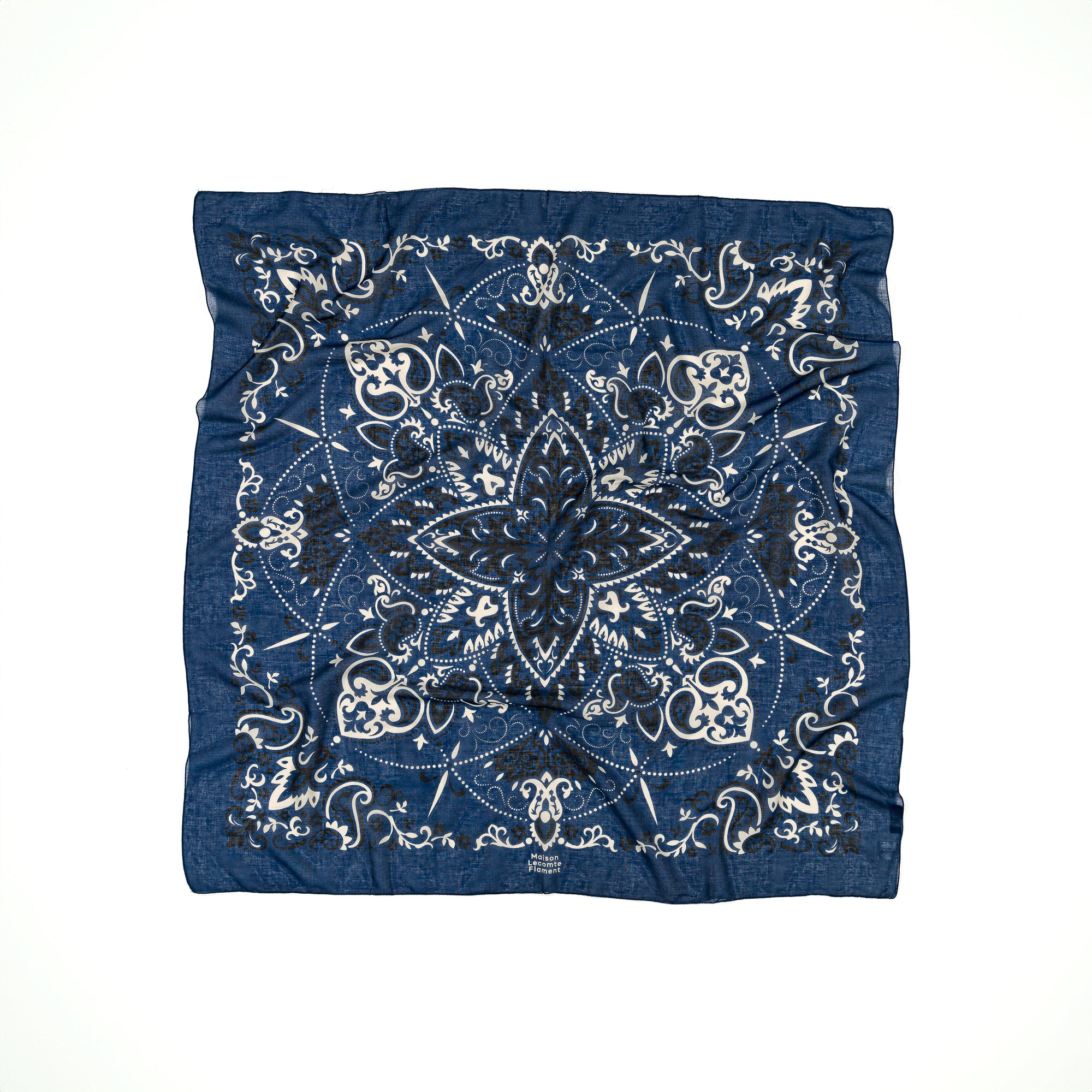Bandana navy coton