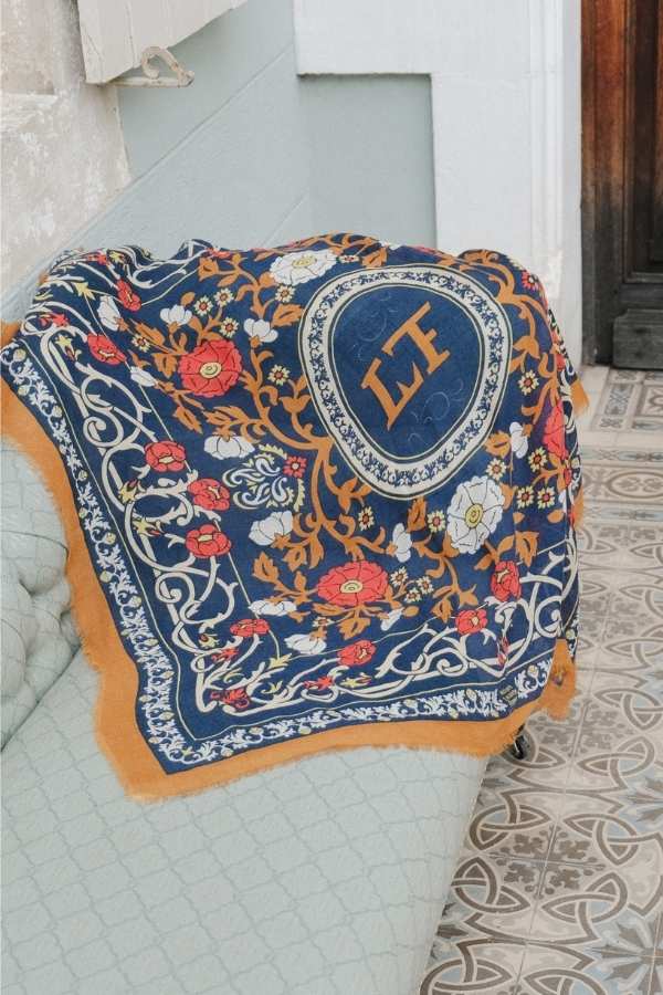 Foulard Marie-Antoinette navy LS