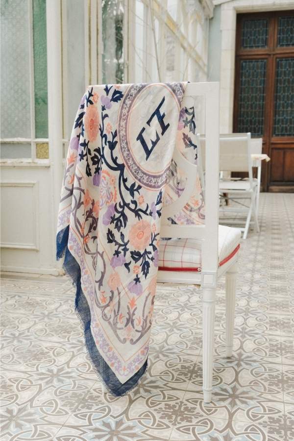 Foulard Marie-Antoinette Lilas LS