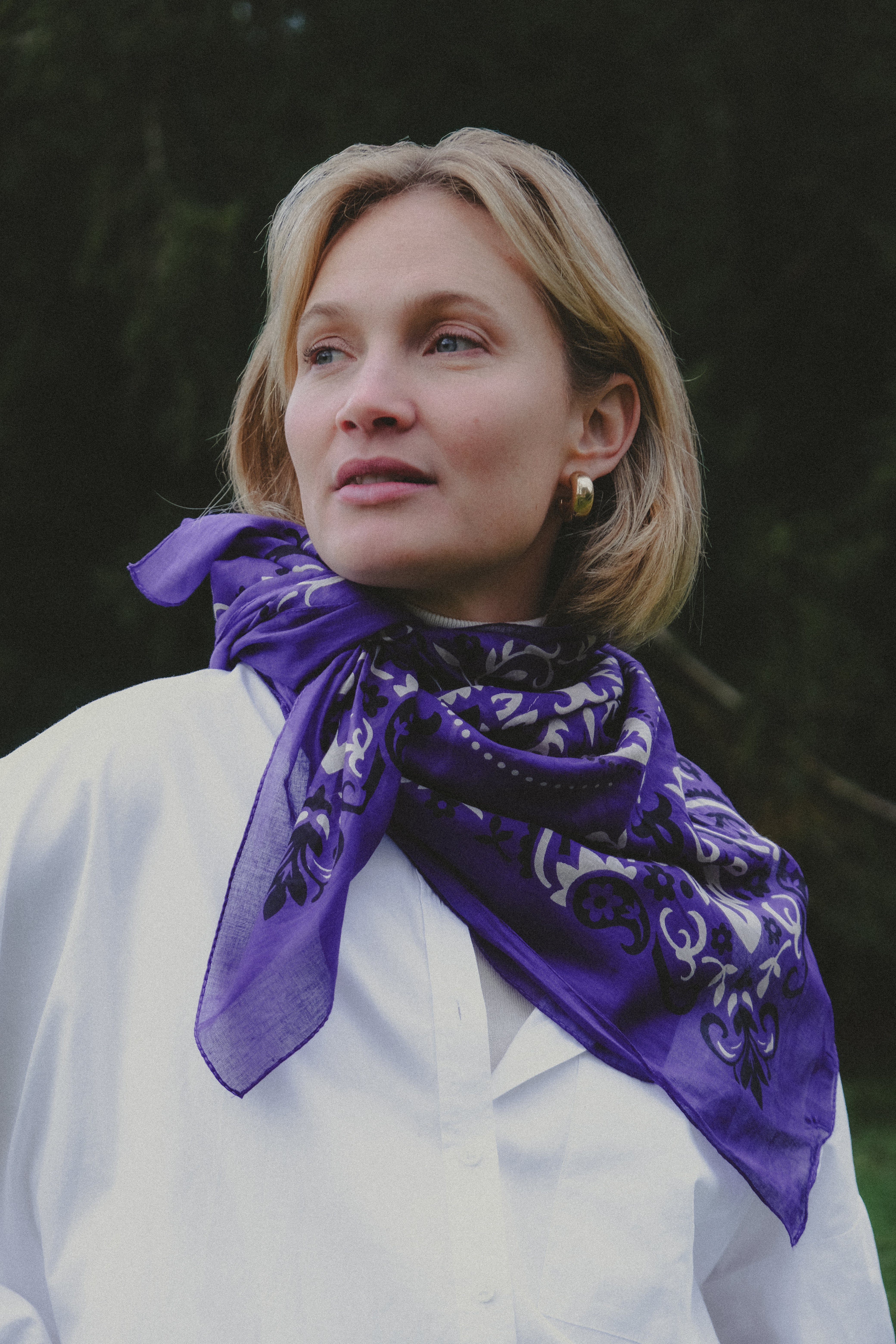 Bandana Purple coton
